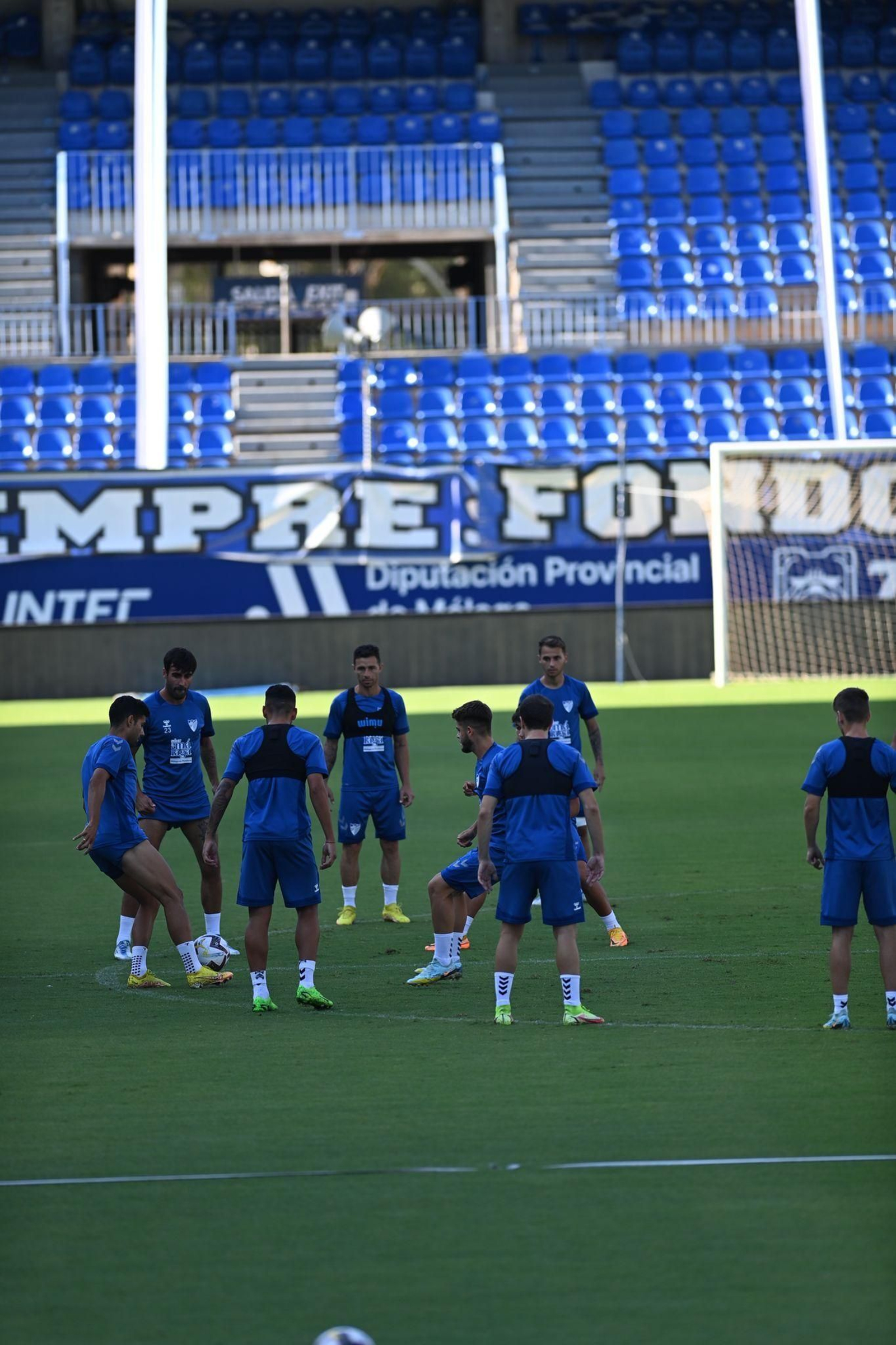 Así trabaja el Málaga CF antes de visitar al CD Mirandés