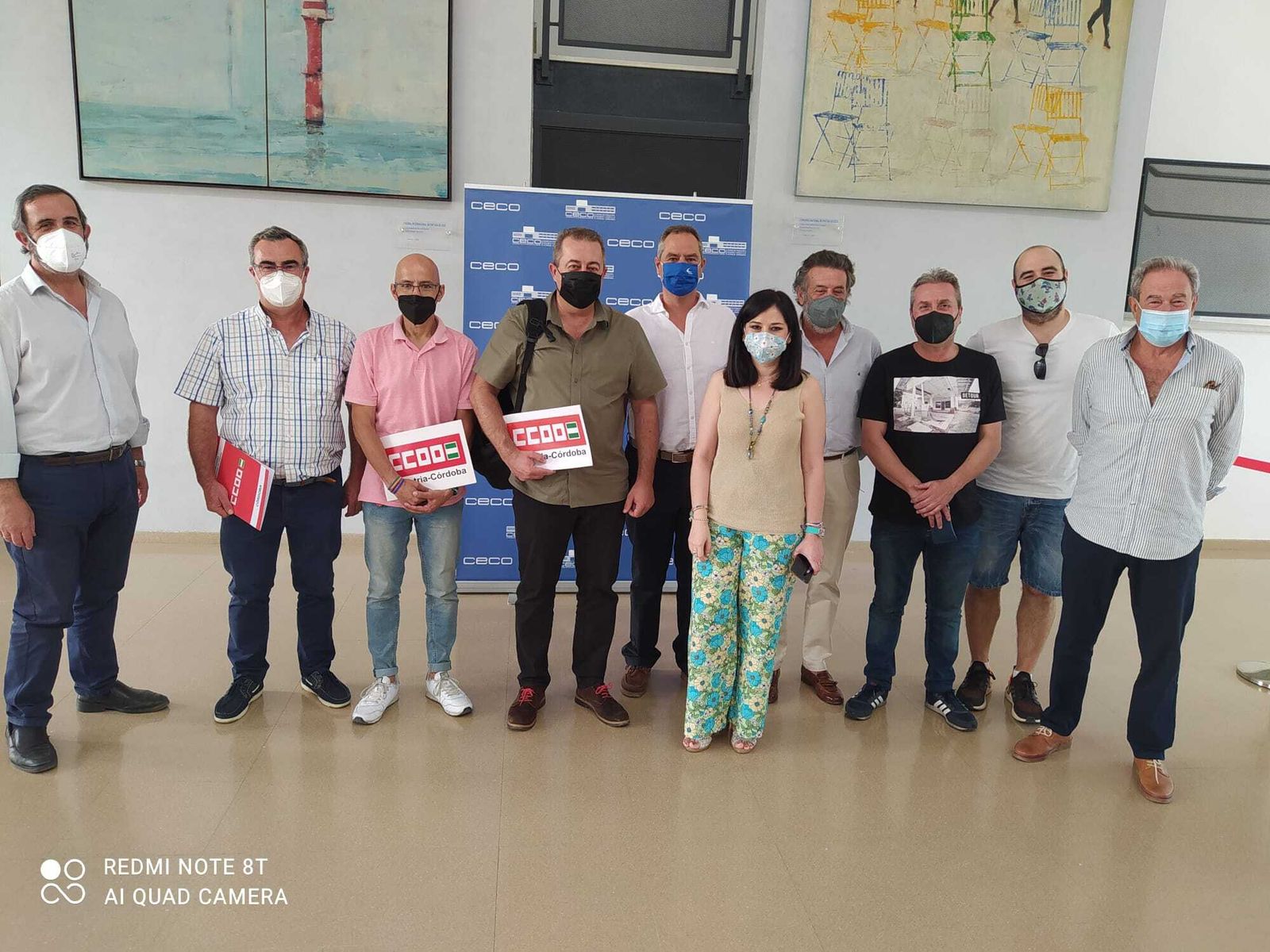 Representación sindical en la sede de CECO.