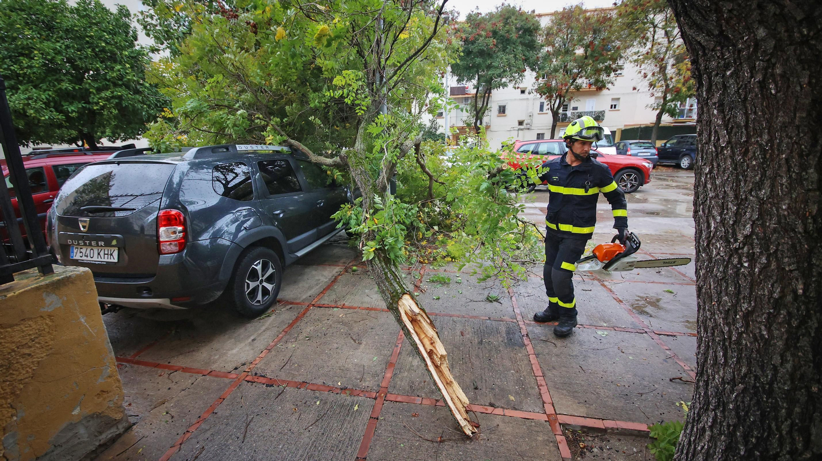 Inundaciones y destrozos en Jerez por el temporal