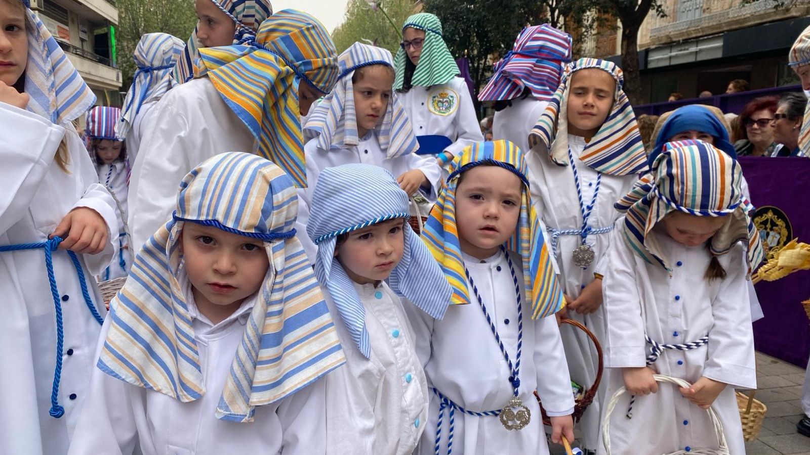 Niños hebreos en el cortejo de La Borriquilla.
