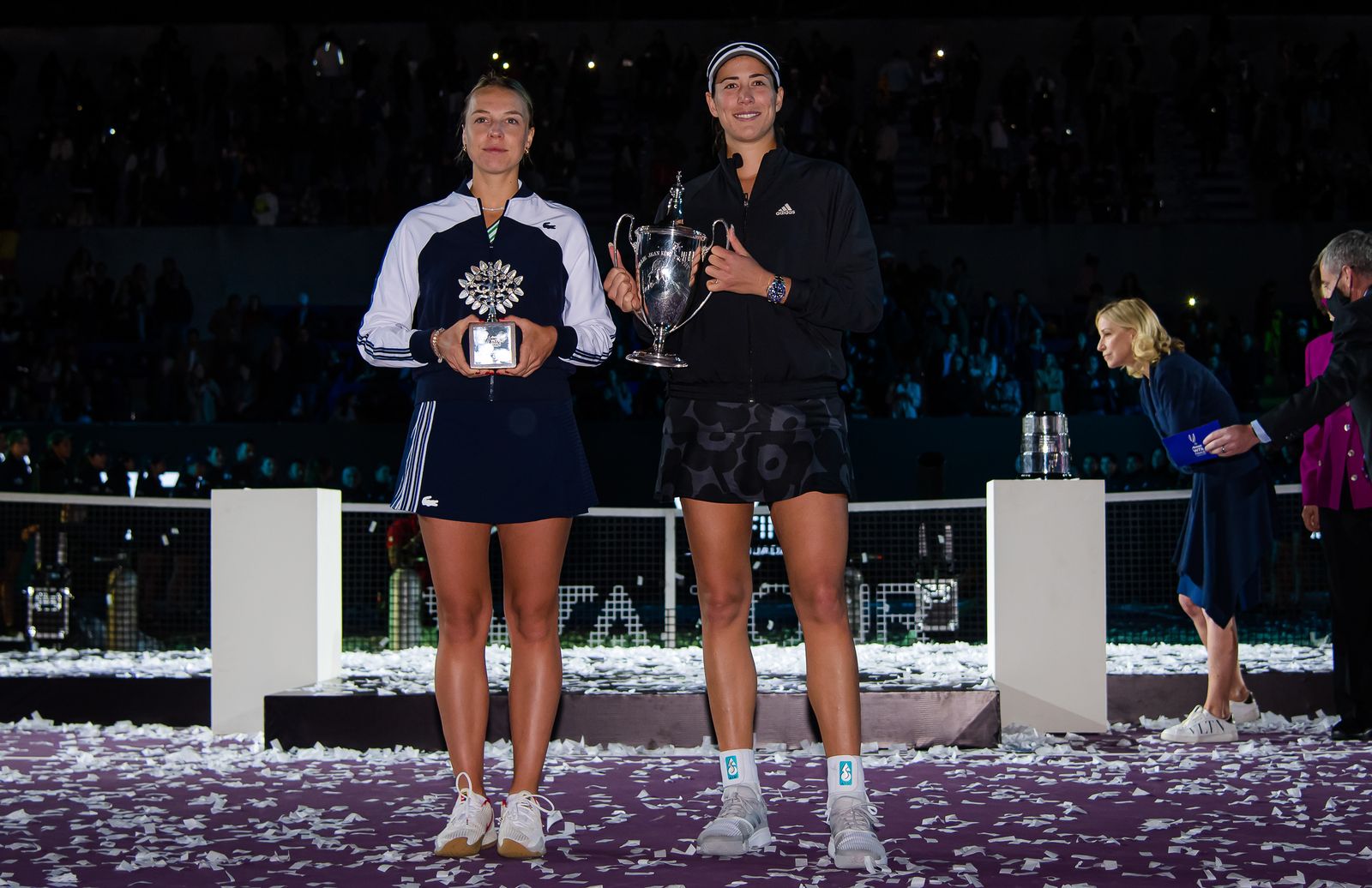 La celebración de Muguruza como 'maestra' del tenis