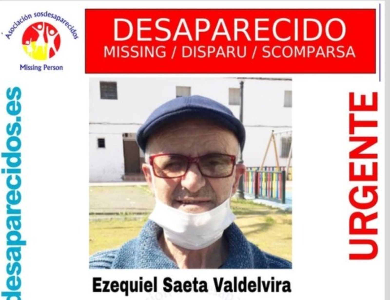 Piden ayuda para encontrar a un hombre desaparecido en Las Cabezas