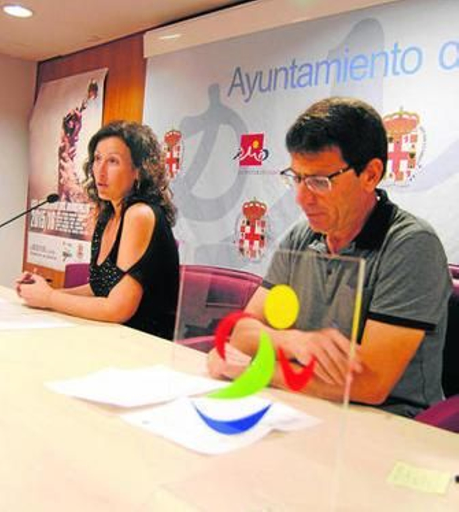 María Vázquez y Antonio Orta, durante la rueda de prensa de presentación de los JDM.