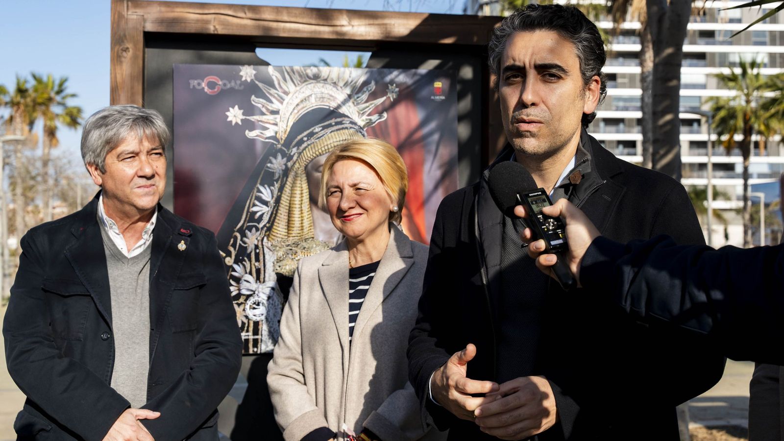 José Rafael Soto, Eloisa Cabrera y Joaquín Pérez de la Blanca.