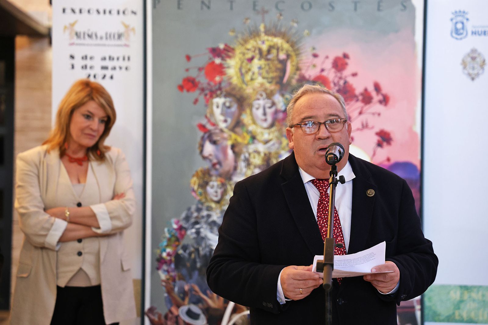 Imágenes de la inauguración de la exposición 'Sueños de Rocío. Carteles de Romería'.