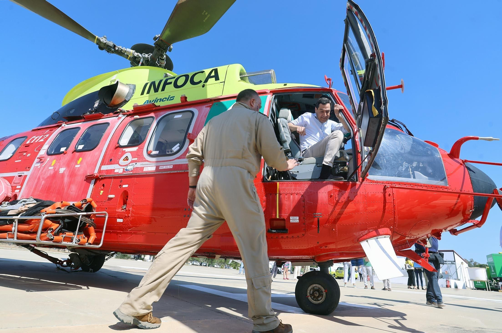 Imágenes de la presentación del Plan Infoca 2024 de prevención de incendios forestales