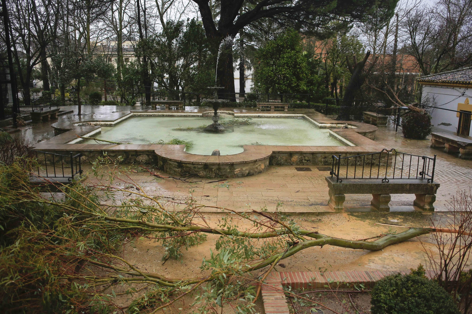 Temporal de viento y lluvia en la provincia