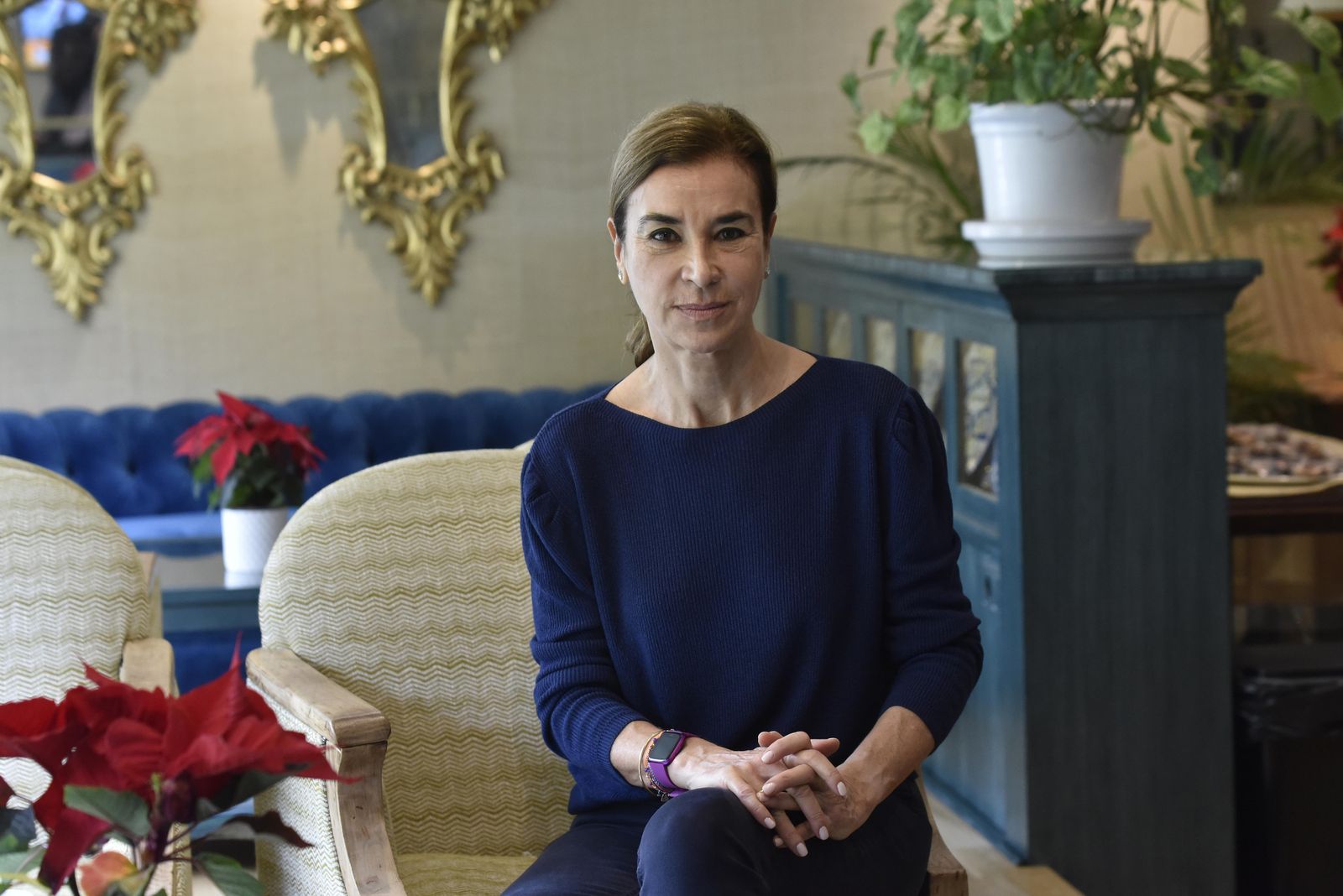 Carmen Posadas posa para la entrevista.