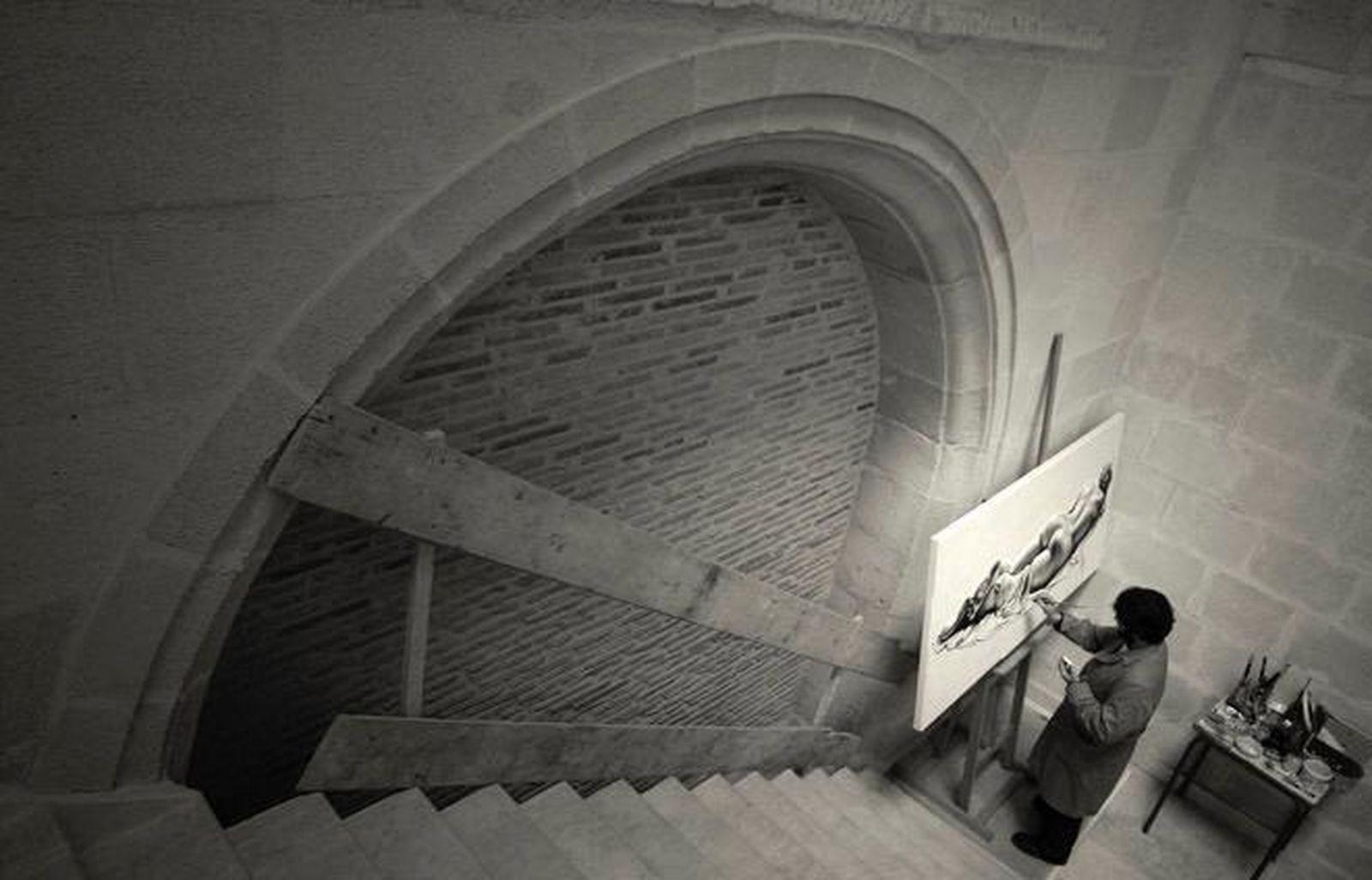 Miguel Ángel Segura, en plena faena