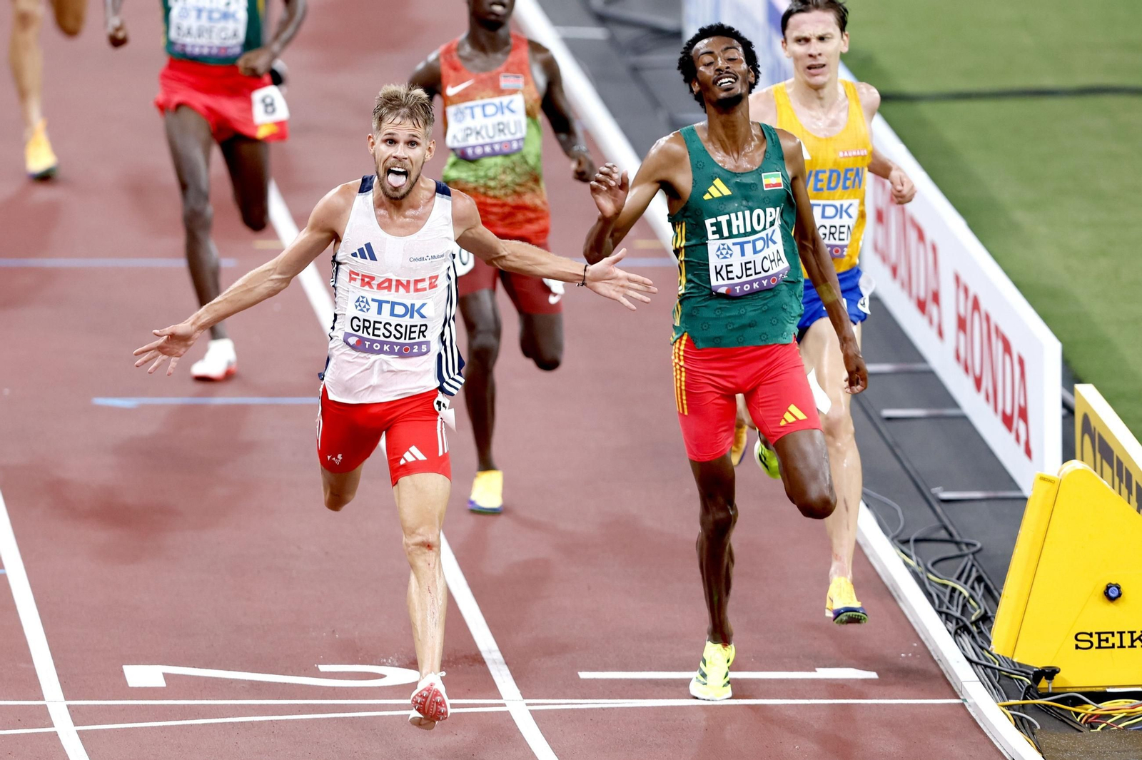 Las mejores imágenes del triunfo de Seville en 100 metros y del resto del Mundial de atletismo