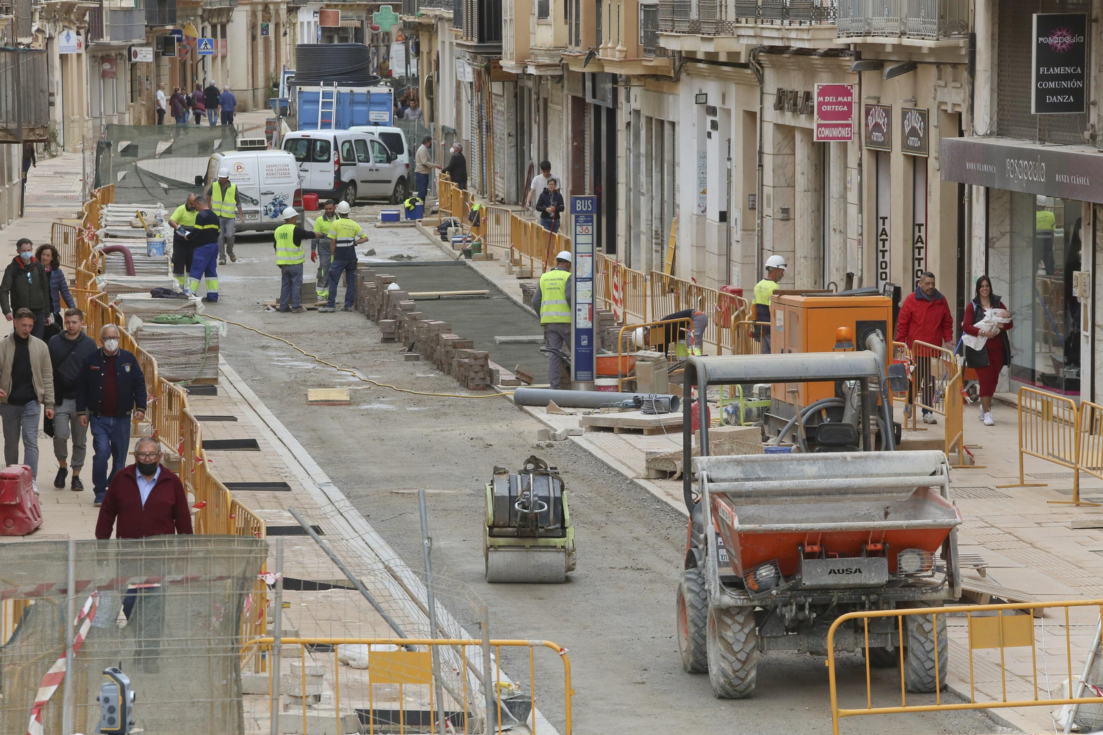 Fotos: Así está calle Carretería a unos días de Semana Santa en Málaga