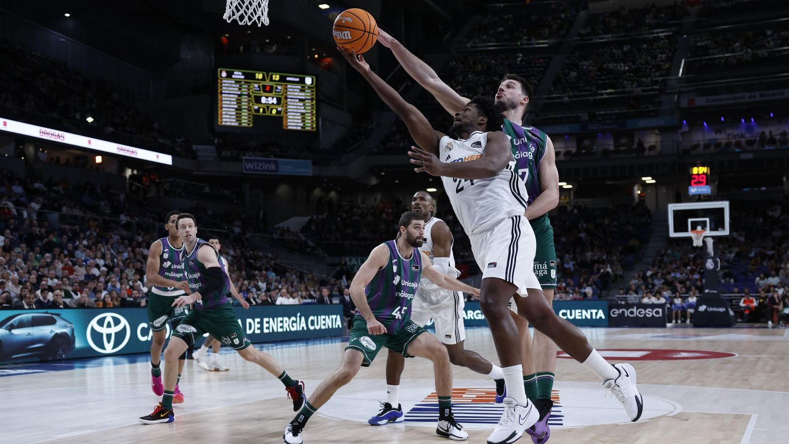 El Real Madrid-Unicaja, en fotos
