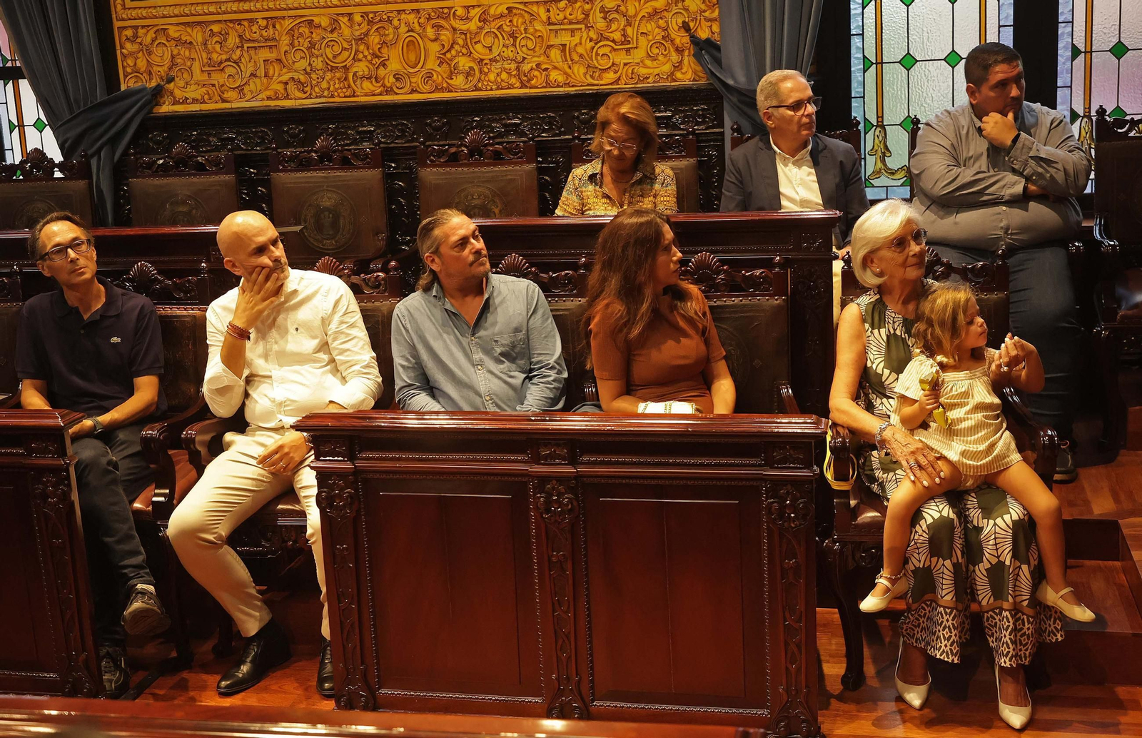 Fotos del acto de reconocimiento a Crescencio Torés en el Ayuntamiento de Algeciras