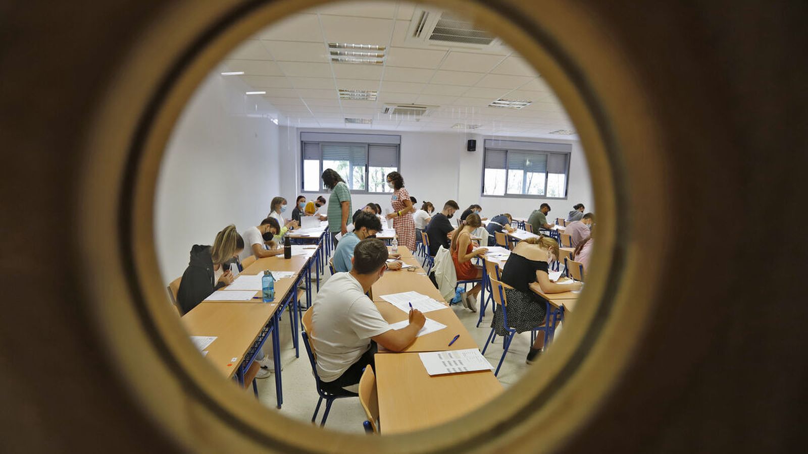 Prueba de acceso del año pasado en la Universidad de Huelva.