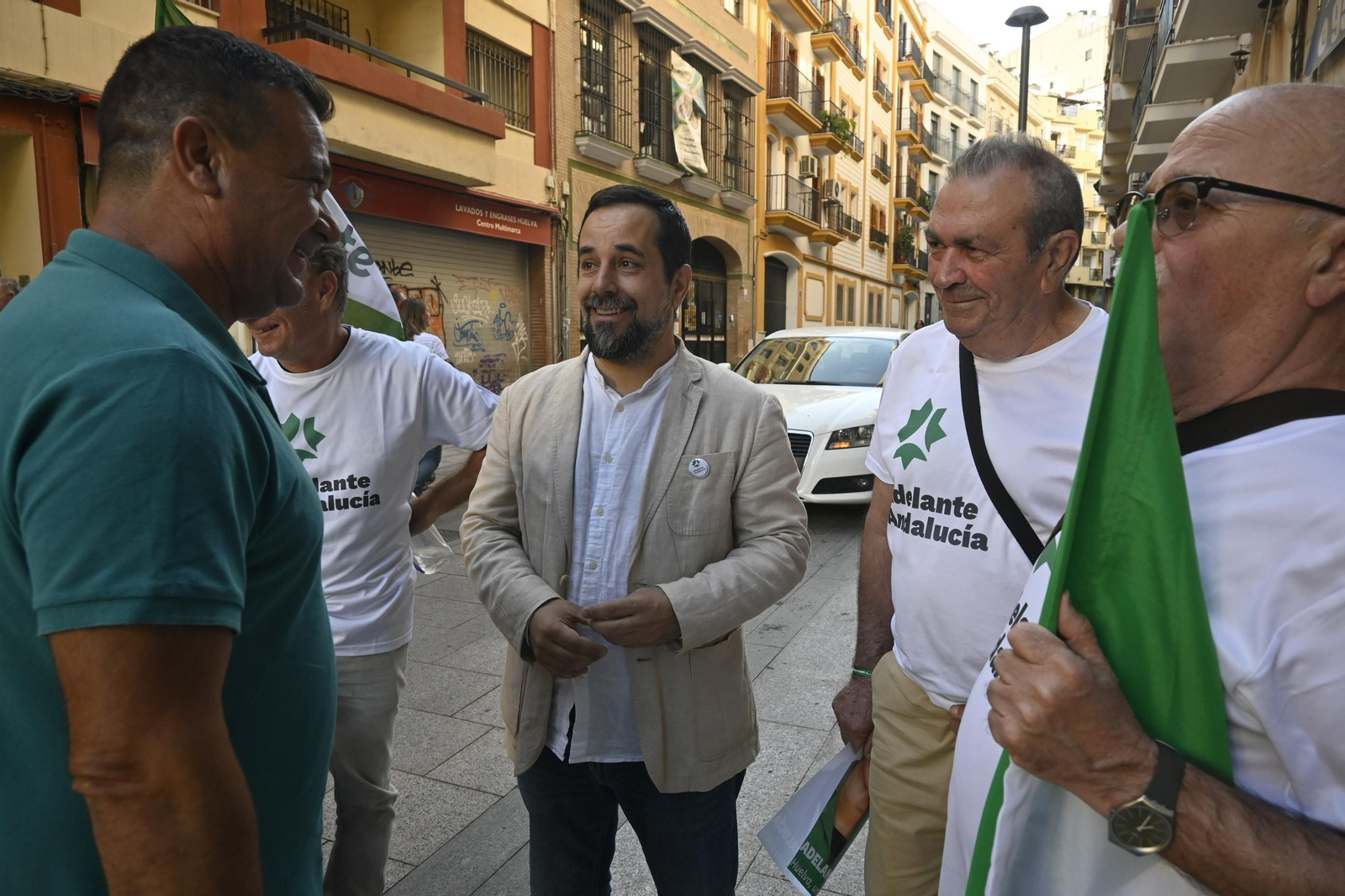 Elecciones Municipales Huelva 2023: Imágenes del acto de inicio de campaña en la sede de Adelante Andalucía
