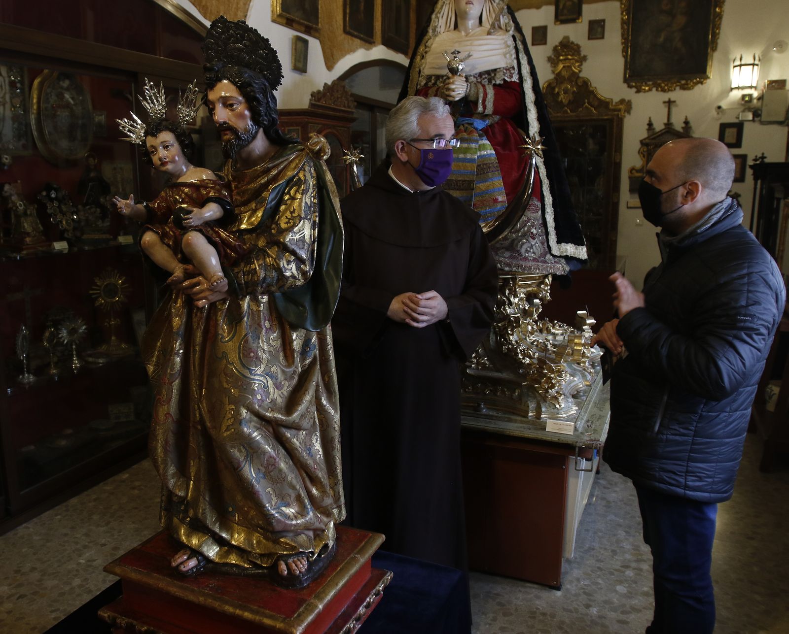 Exposición de San José en el Santo Angel
