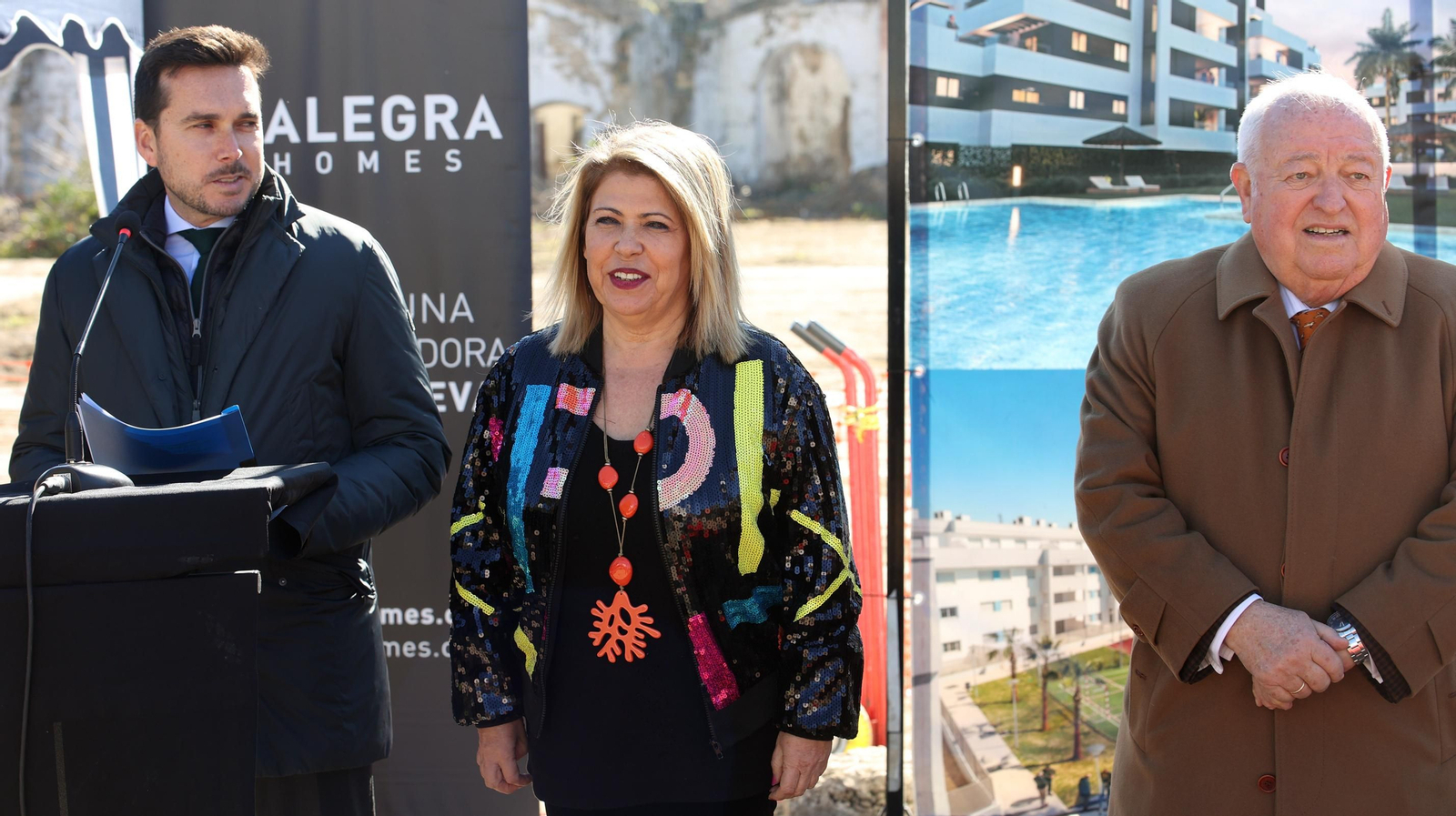 Primera piedra del proyecto residencial Willians Plaza en Jerez