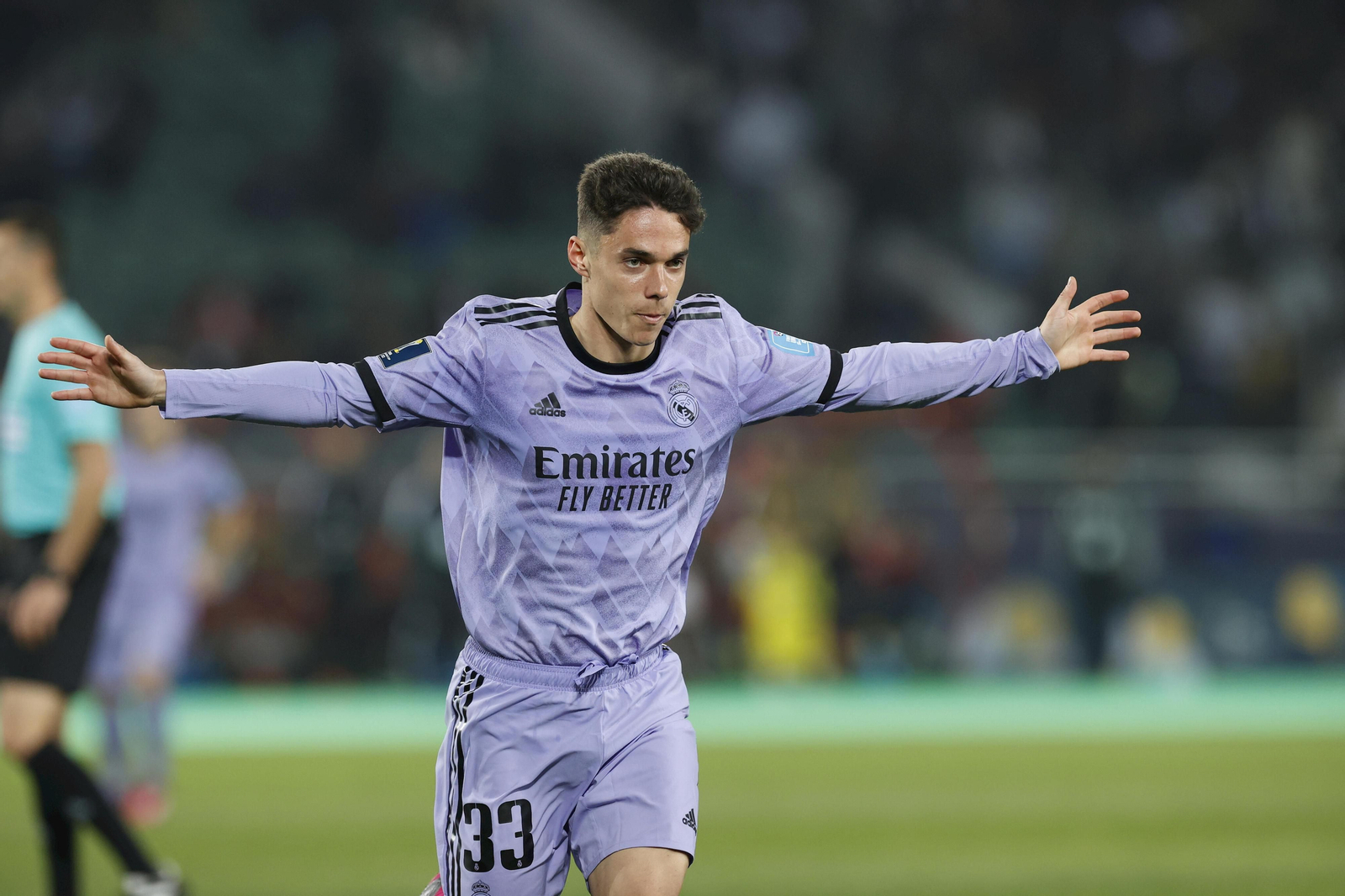 El madridista Sergio Arribas celebra un gol con el conjunto blanco en el pasado Mundial de clubes.