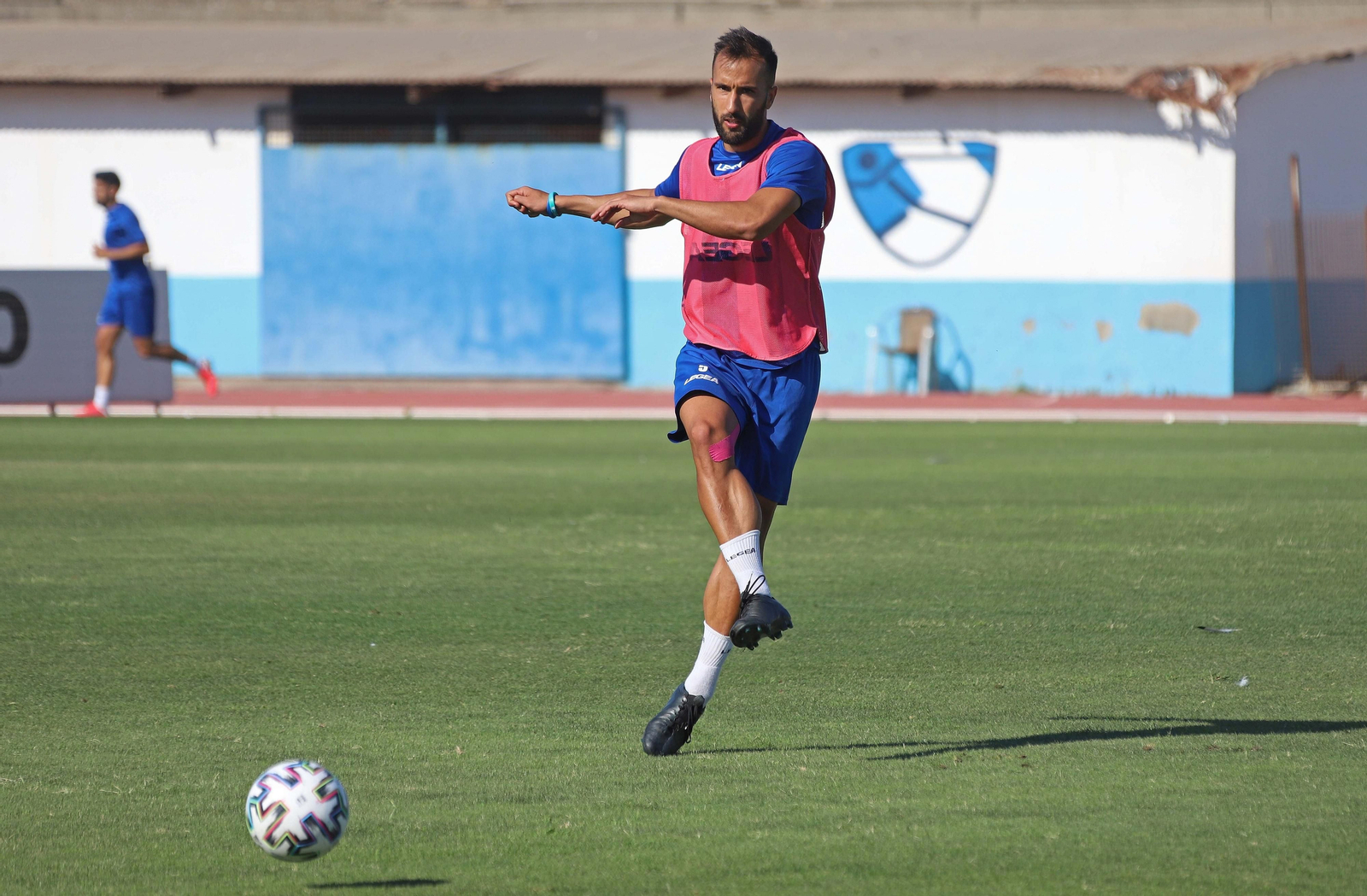 Fran Morante, durante un entrenamiento