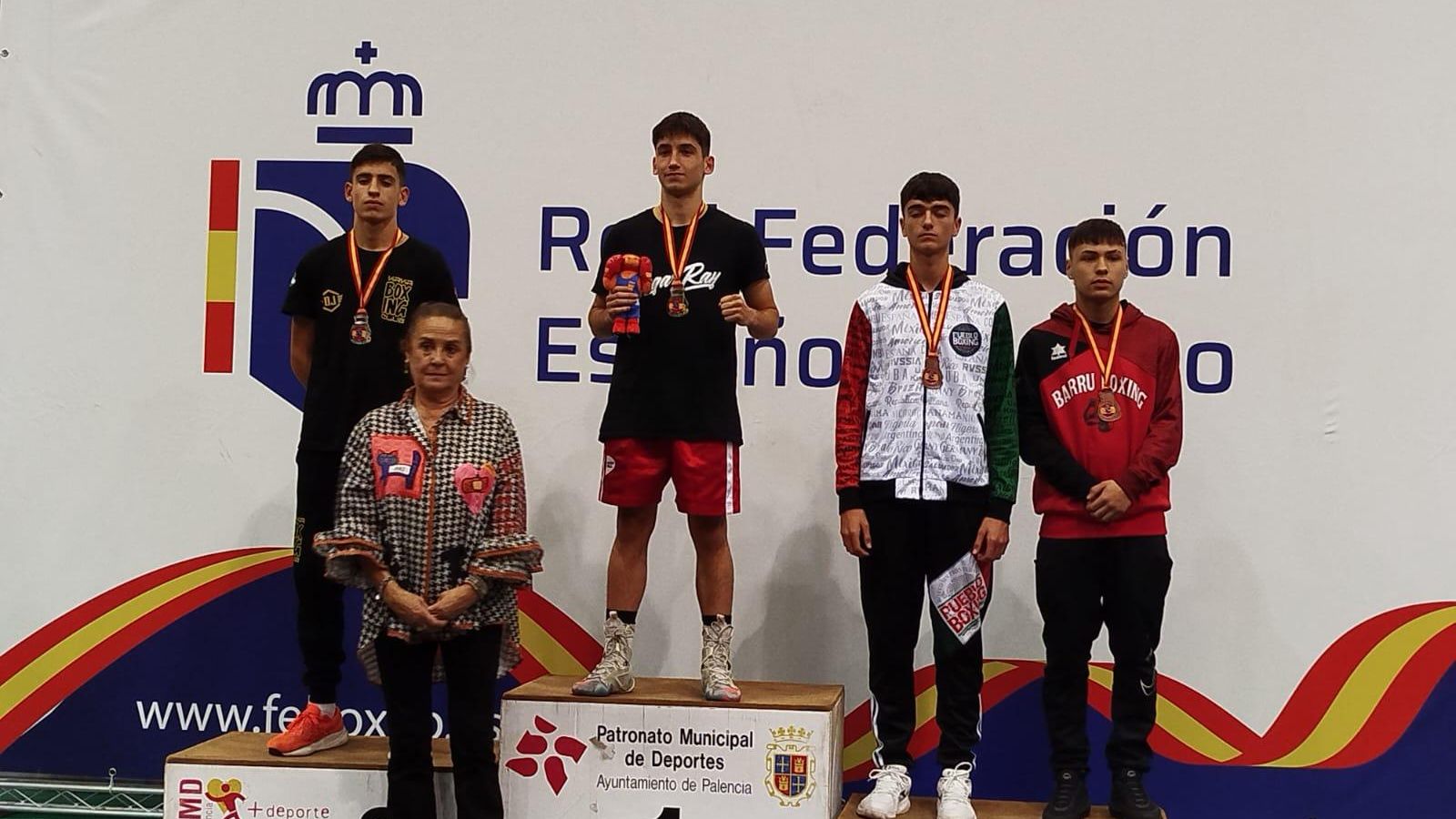 Yeray Martínez, en lo más alto del podio.