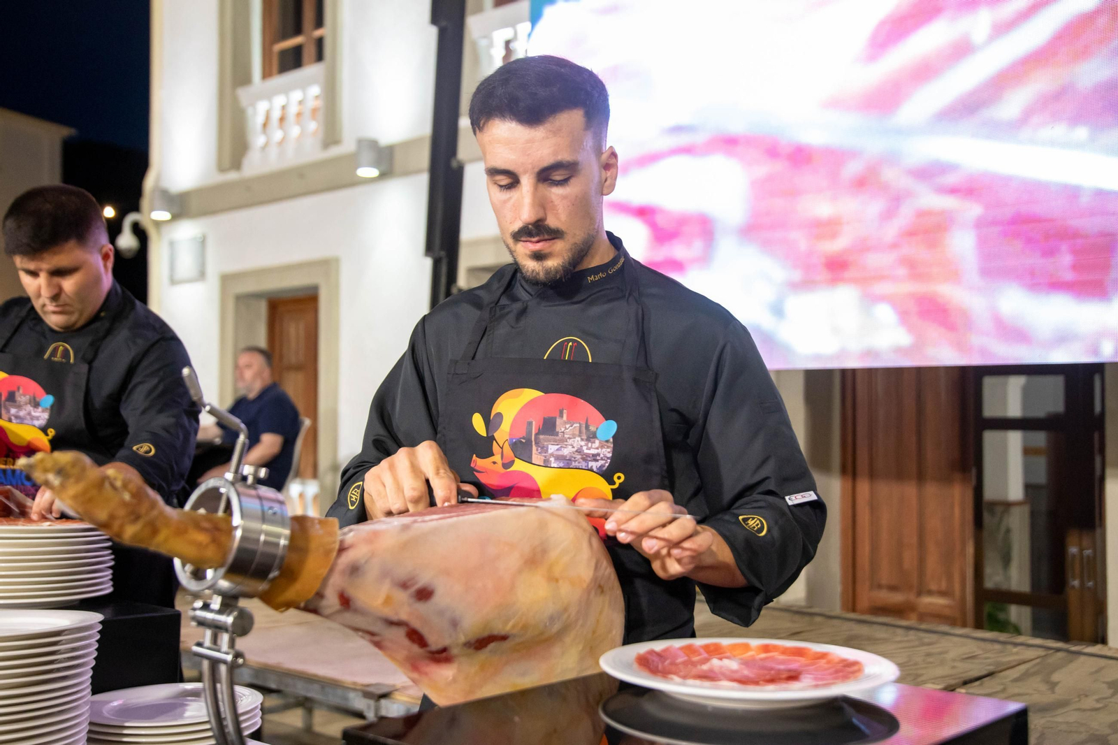 Concurso de cortadores de jamón en Serón, en imágenes