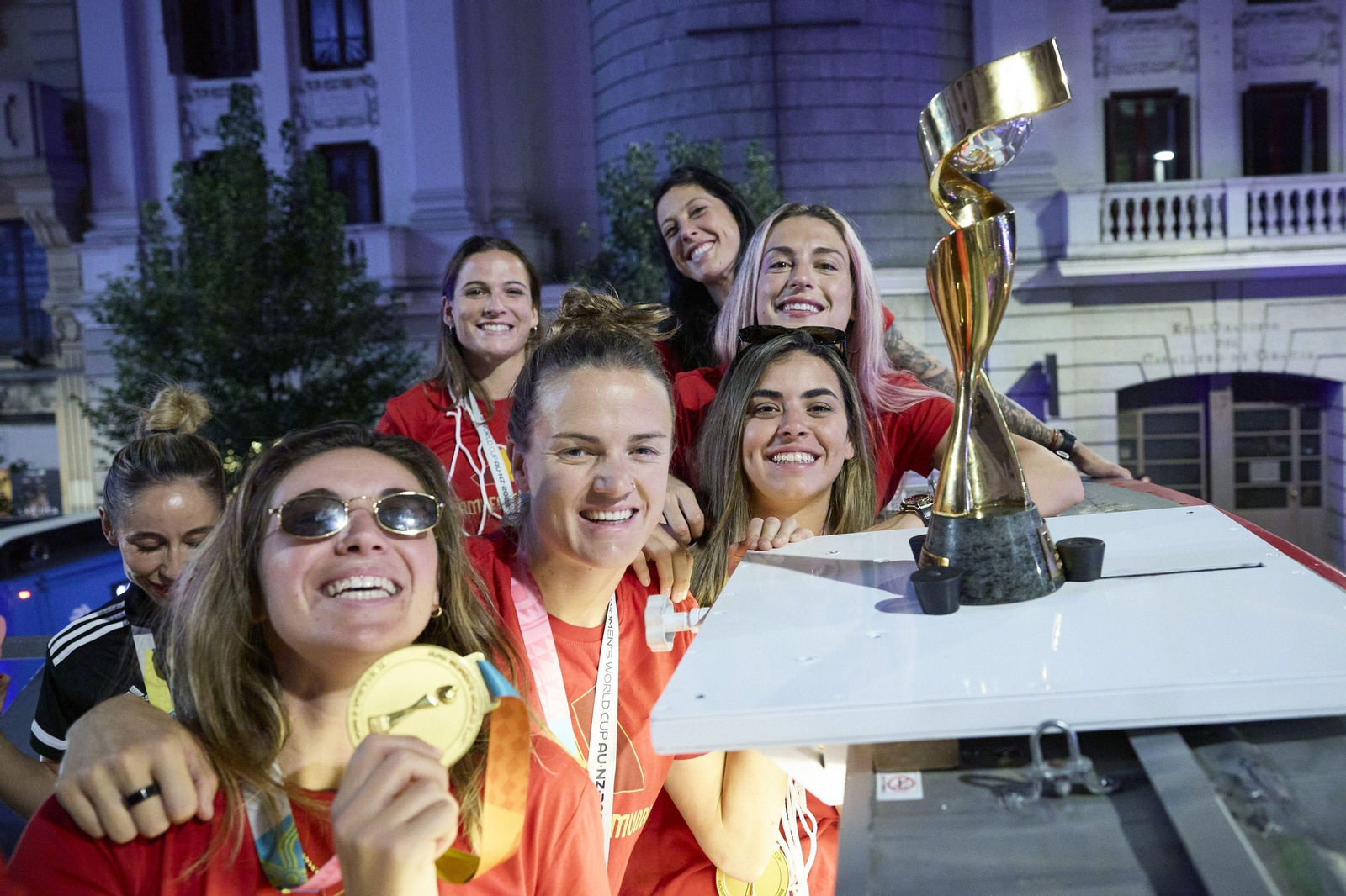 Las imágenes de la celebración de las campeonas del Mundo de Fútbol
