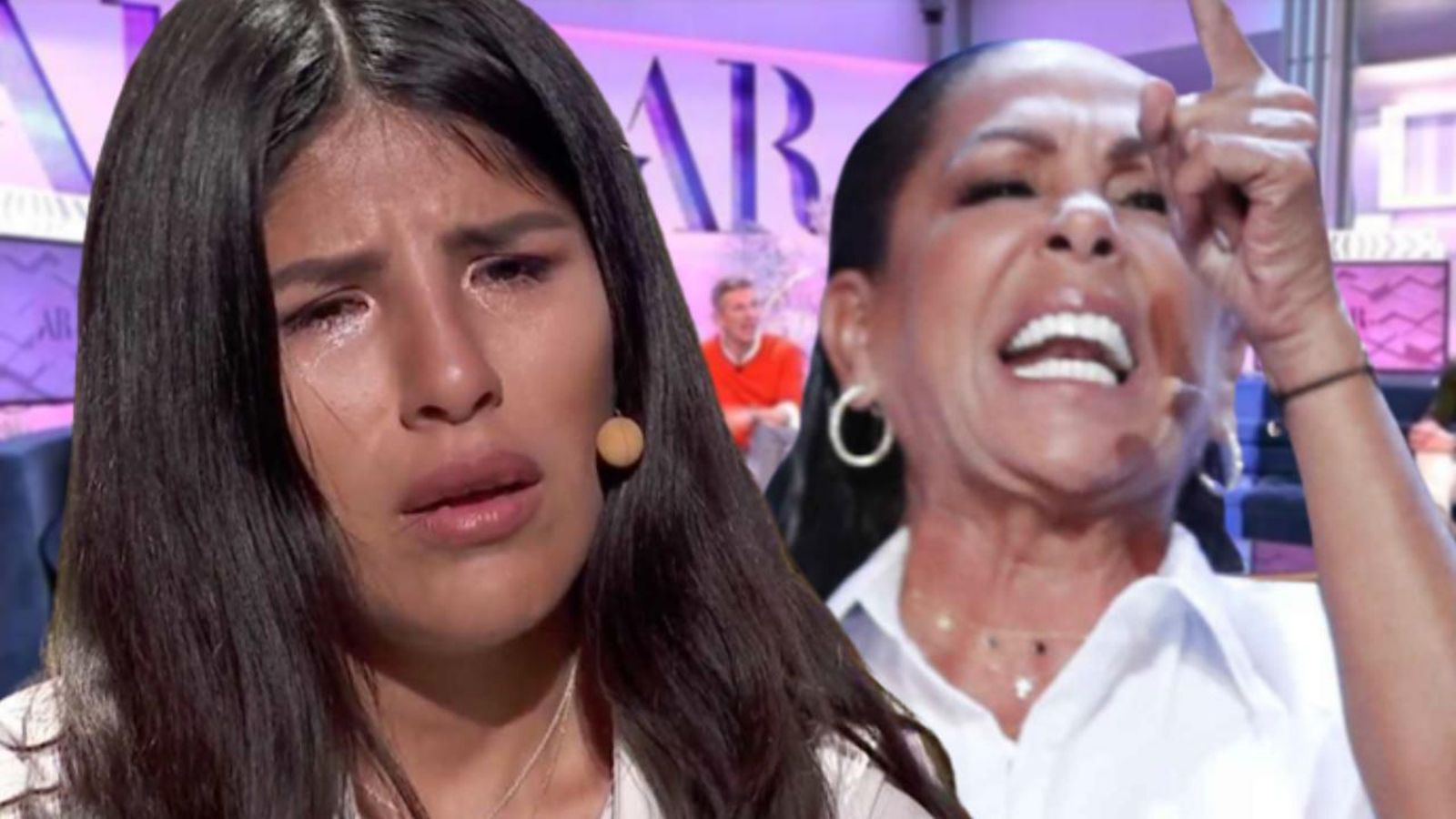 Isabel Pantoja y Isa P en un fotomontaje