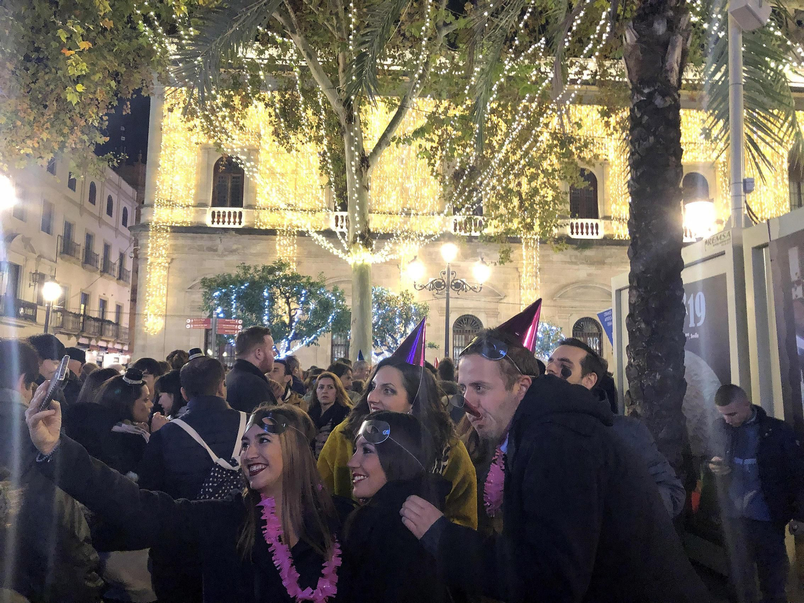 Las imágenes de la Nochevieja en Sevilla