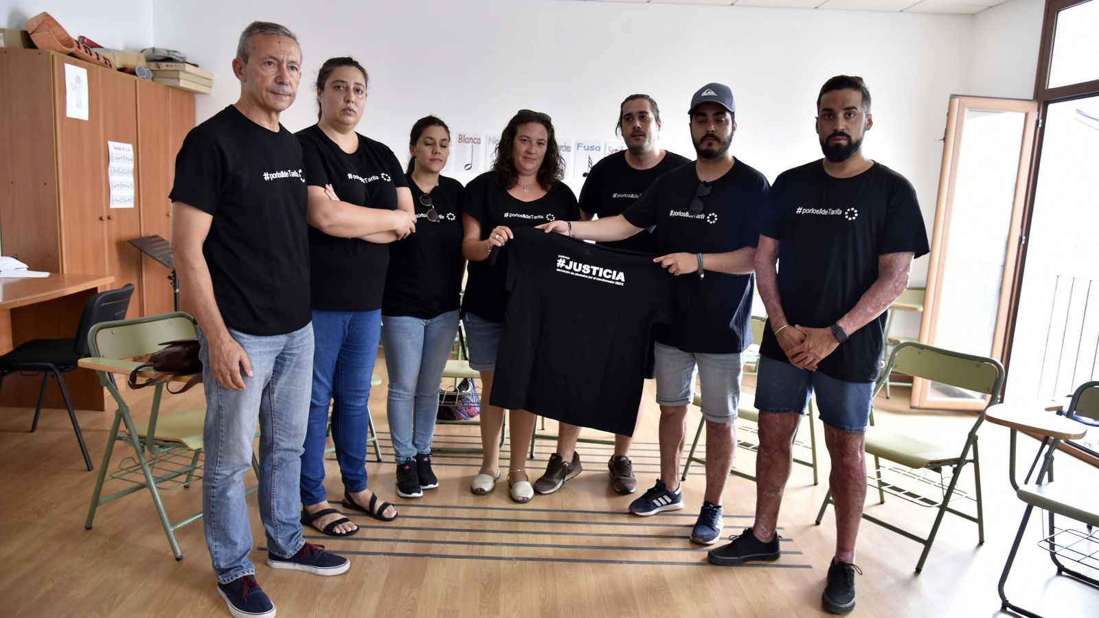 Los integrantes de la asociación de afectados por el accidente, en 2019.