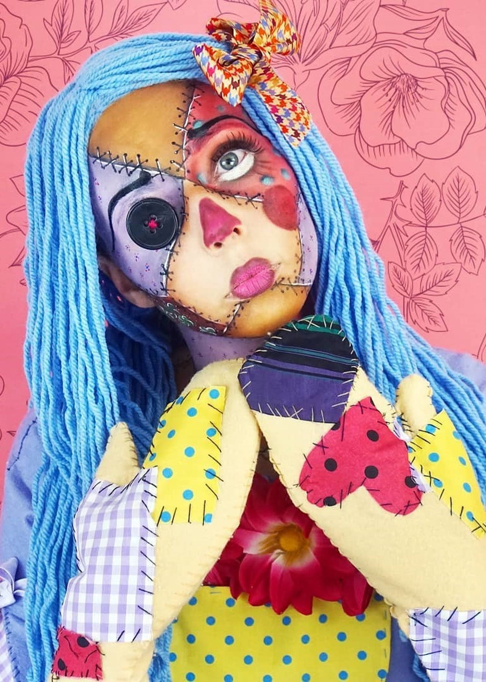 Maquillaje de muñeca de trapo, de @silviaromeromua