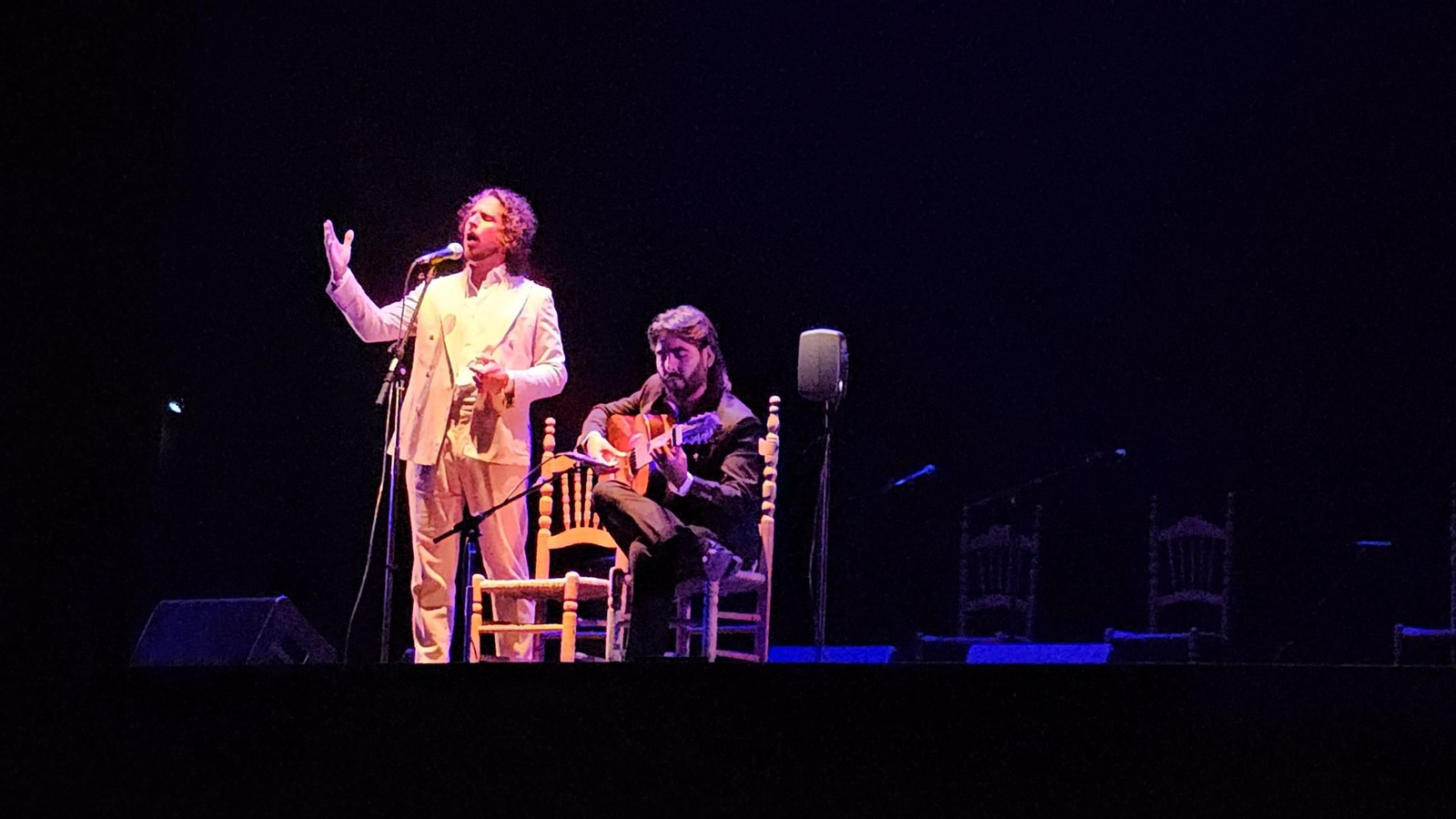 Kiki Morente y Álvaro Martinete durante enl concierto