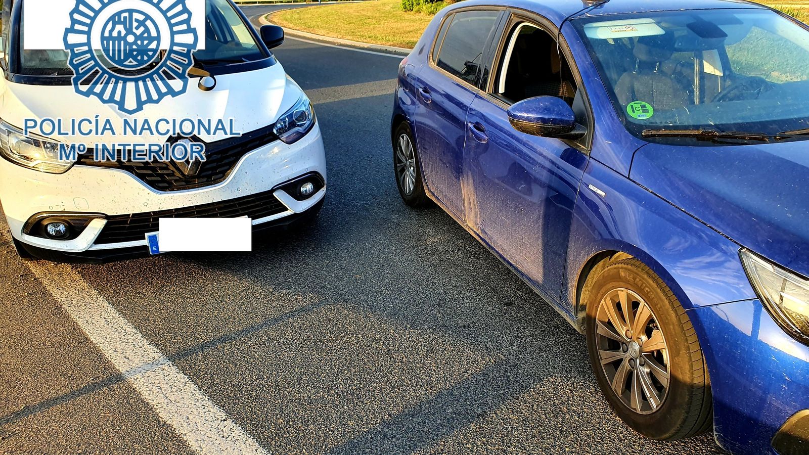 Uno de los vehículos intervenidos en la operación Lanzadera.