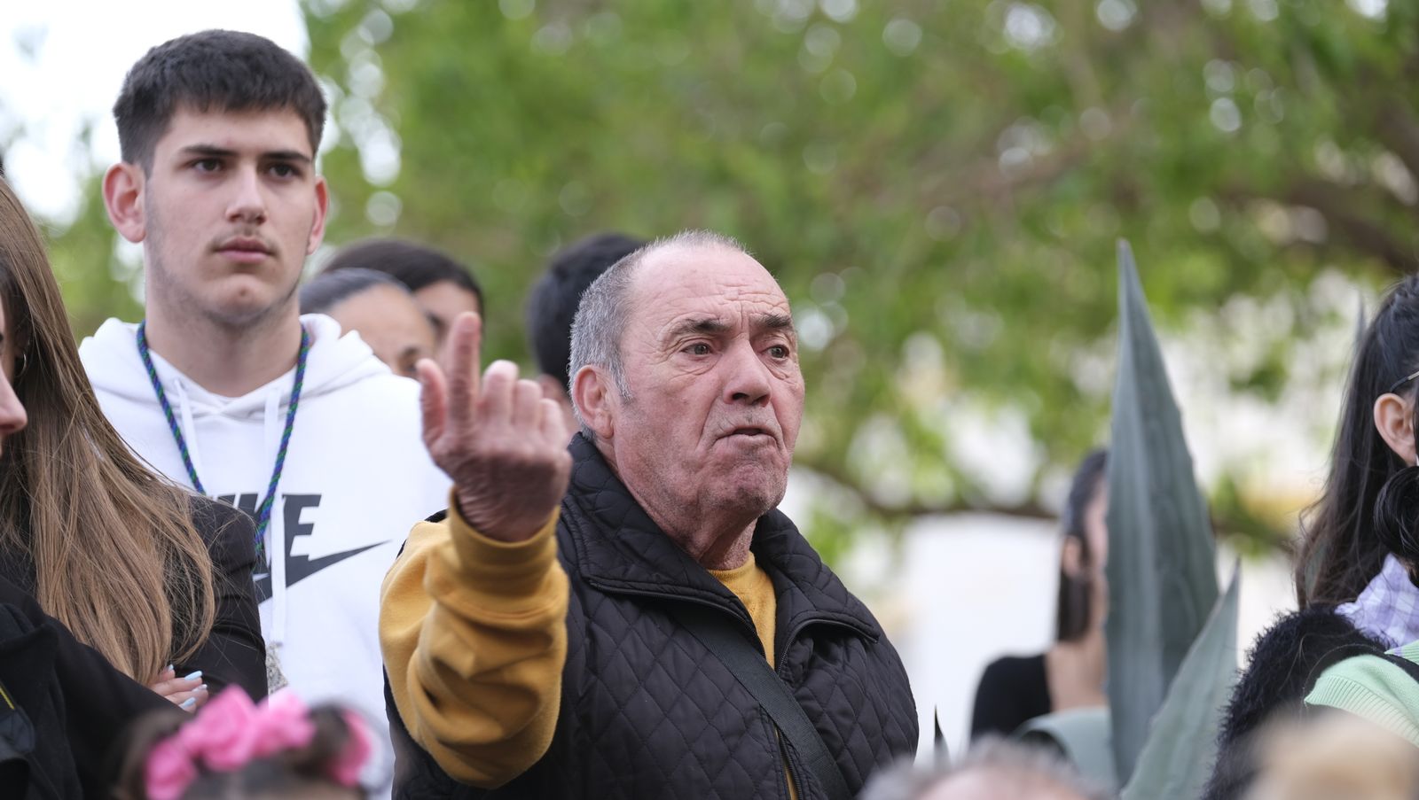 La procesión del Encuentro por las calles de Almería, en imágenes
