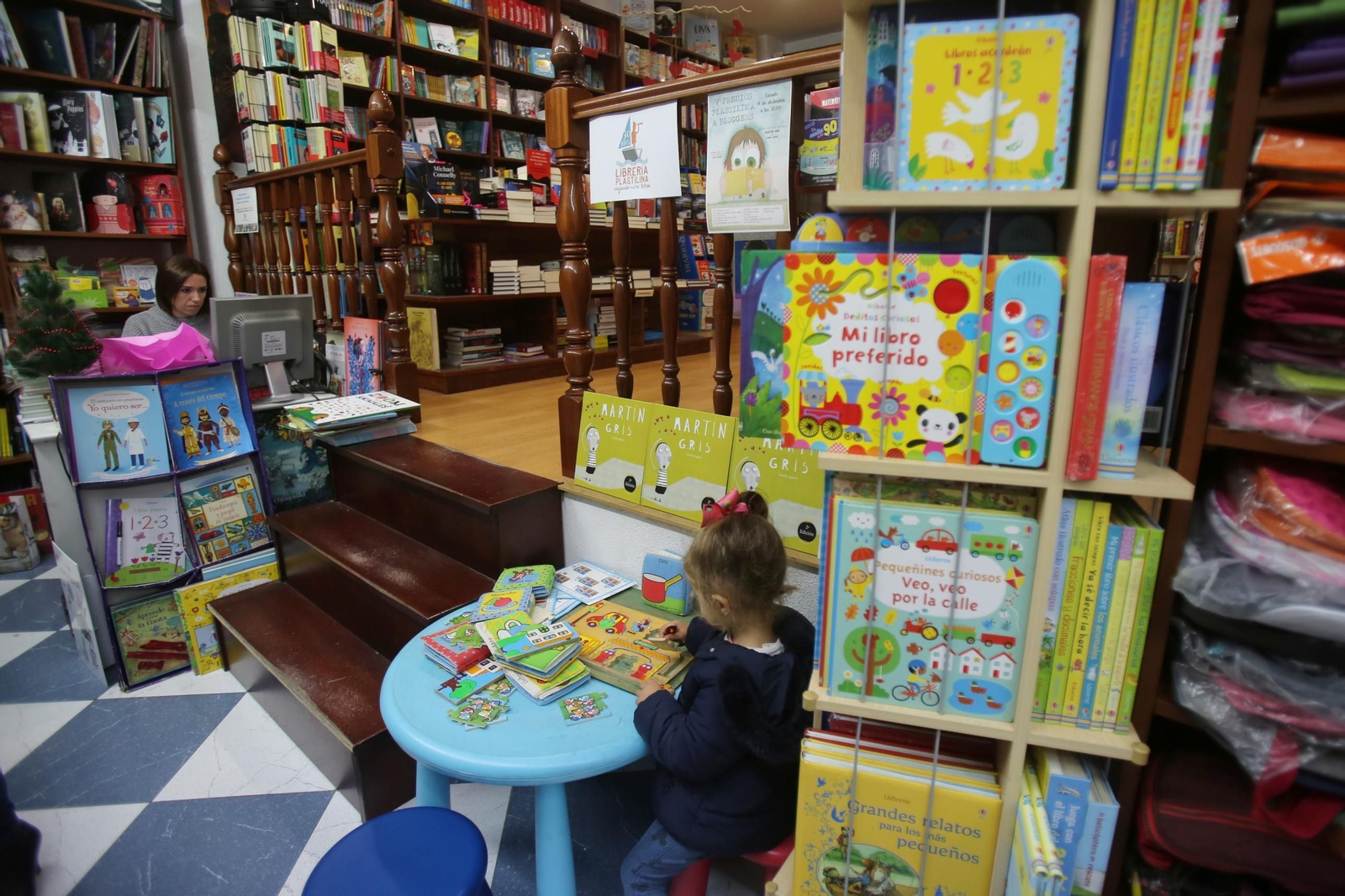 Una imagen del interior de la librería Plastilina.