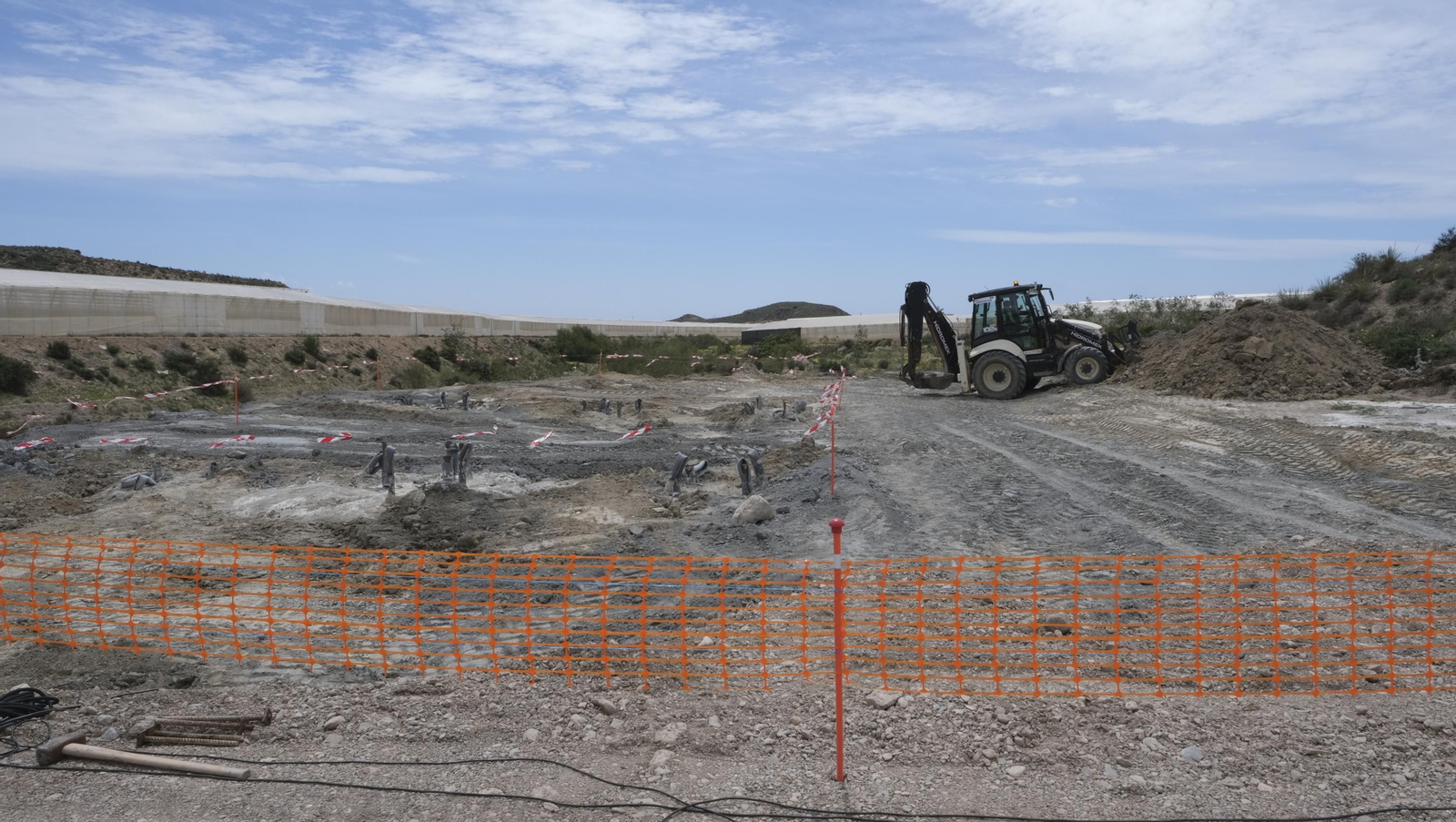 Imágenes de la visita a las obras del AVE en Almería.