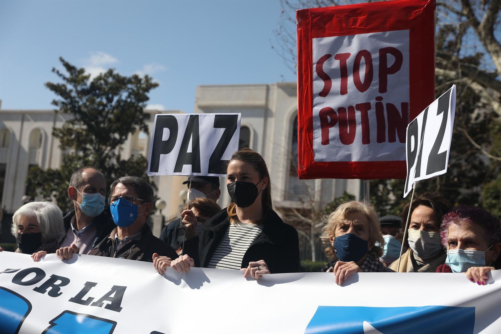 Manifestación por la Paz en Madrid.