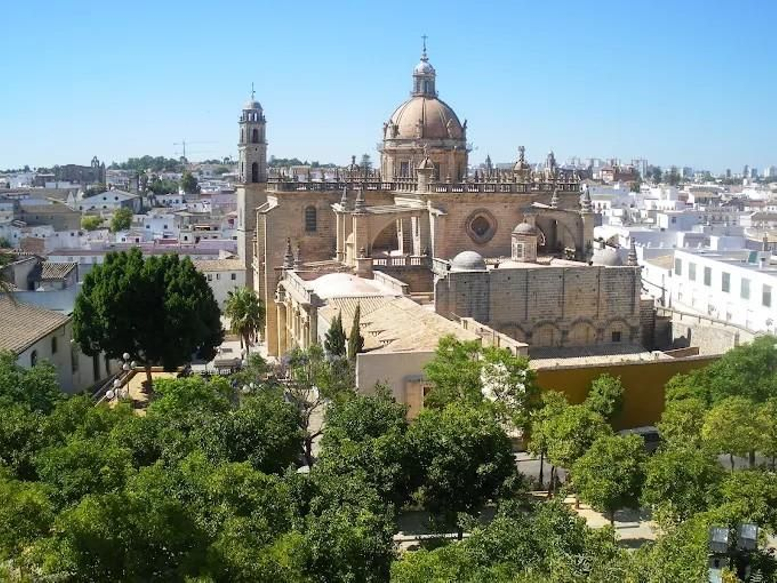 Vista aérea del centro de Jerez.