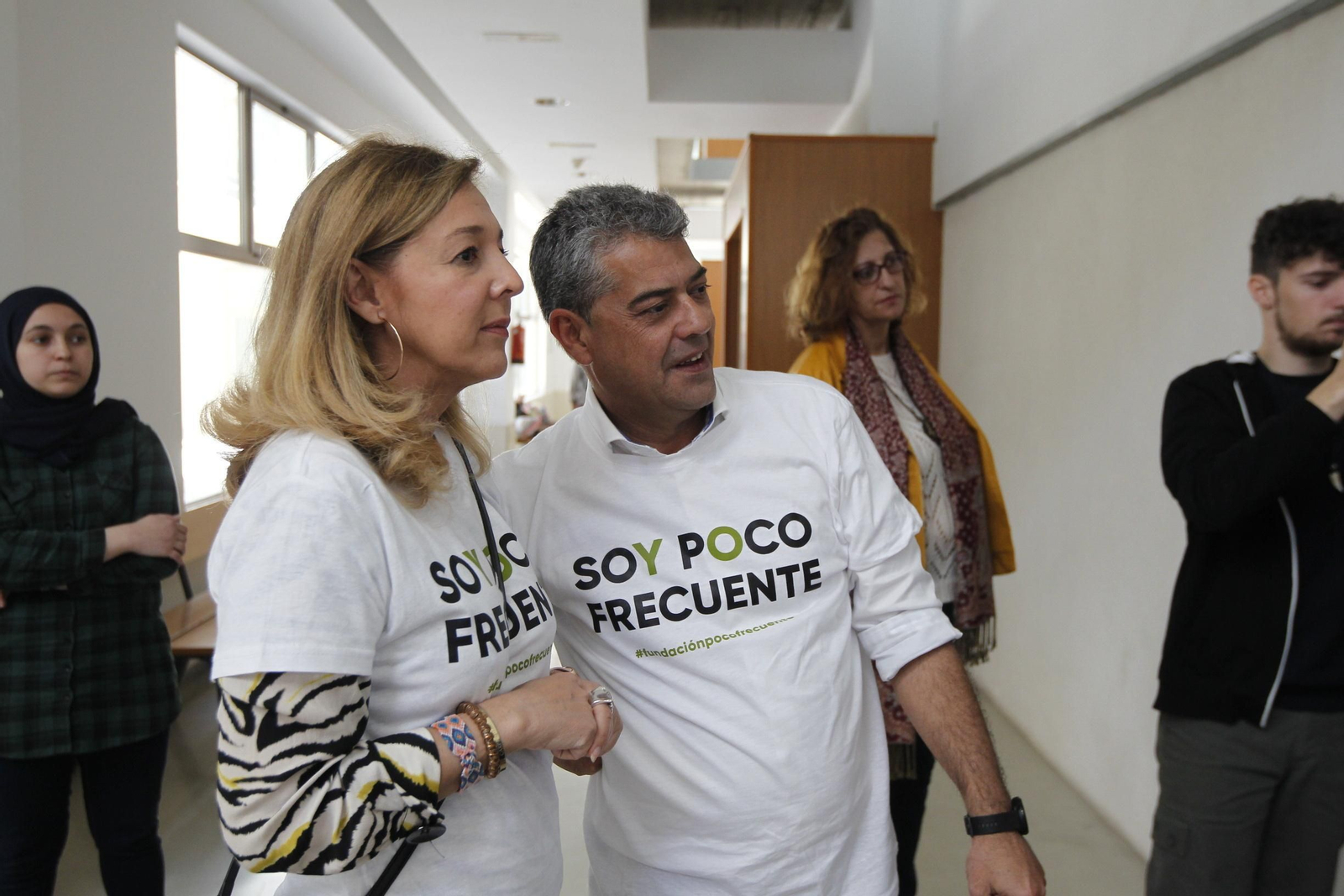 Fotos mural reivindicativo enfermedades raras Universidad de Almería-UAL