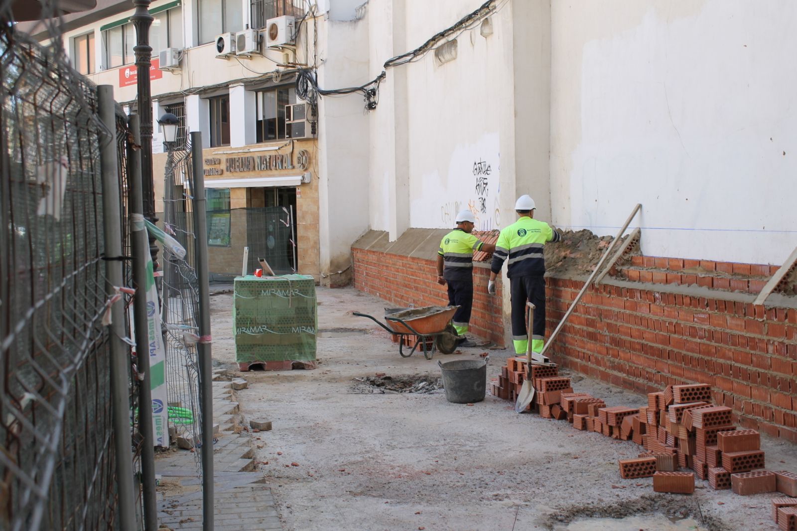 Ampliación de la plaza de Lino, una de las actuaciones de mayor envergadura.