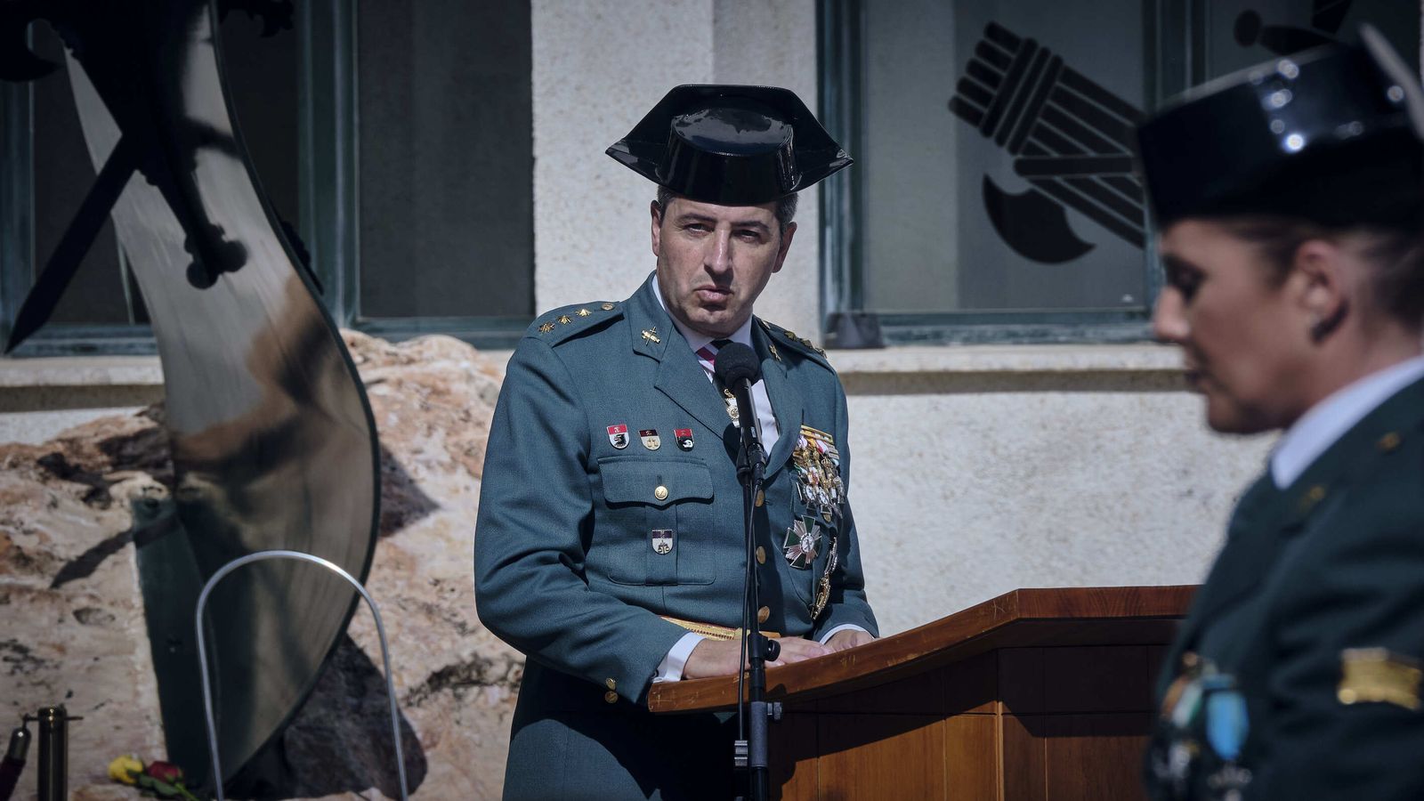 Día del Pilar en la Comandancia de la Guardia Civil de Cádiz.