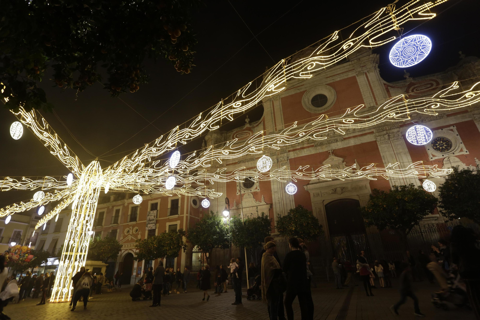Luces de Navidad en Sevilla.