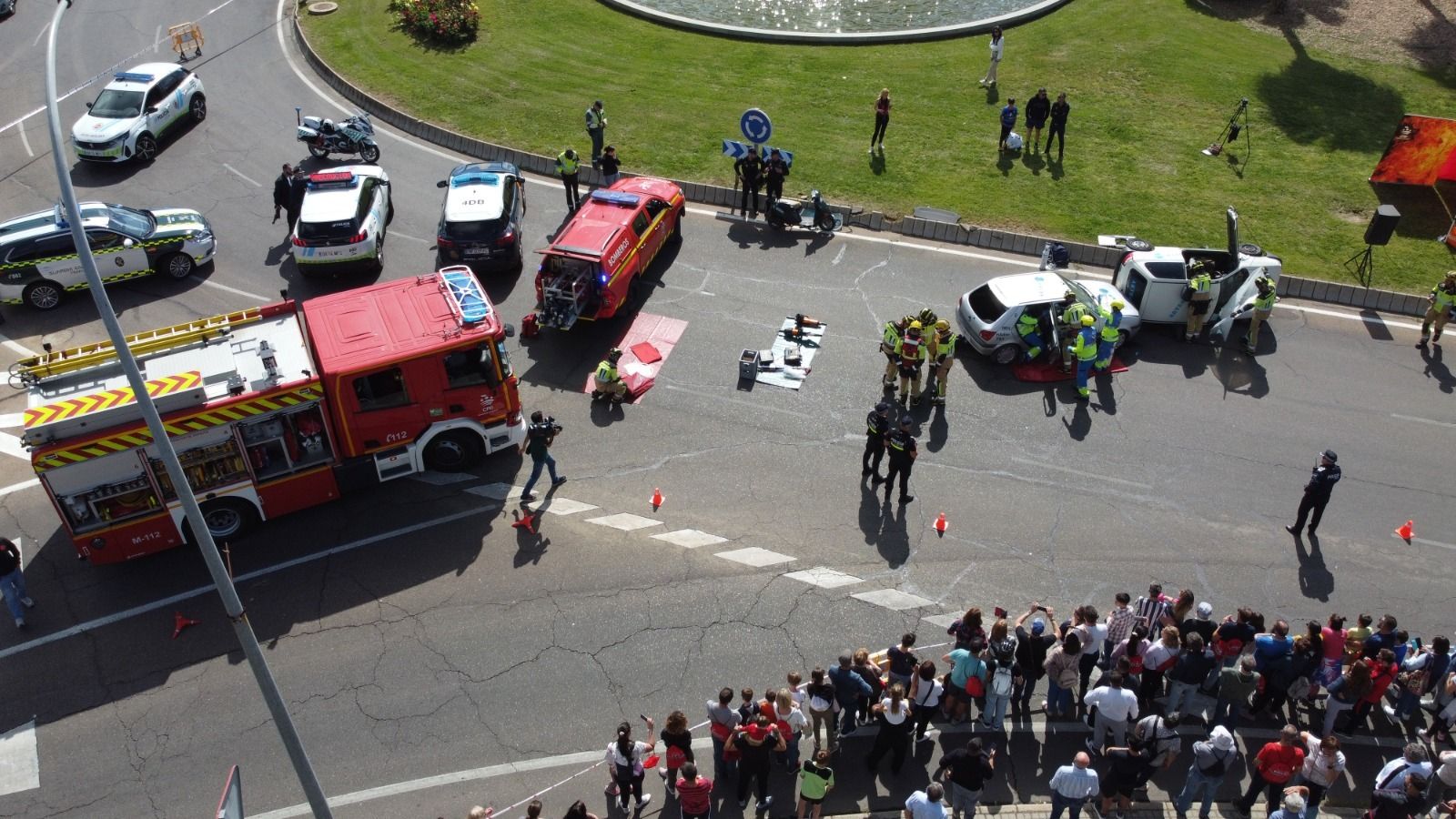 Imagen de archivo de un simulacro similar realizado en la ciudad de Mérida