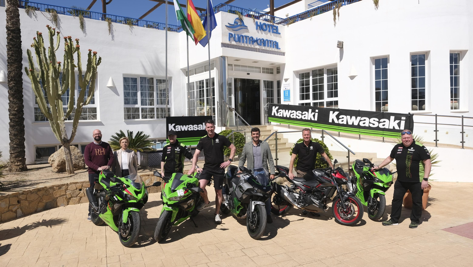 Las imágenes de las motos Kawasaki en Mojácar