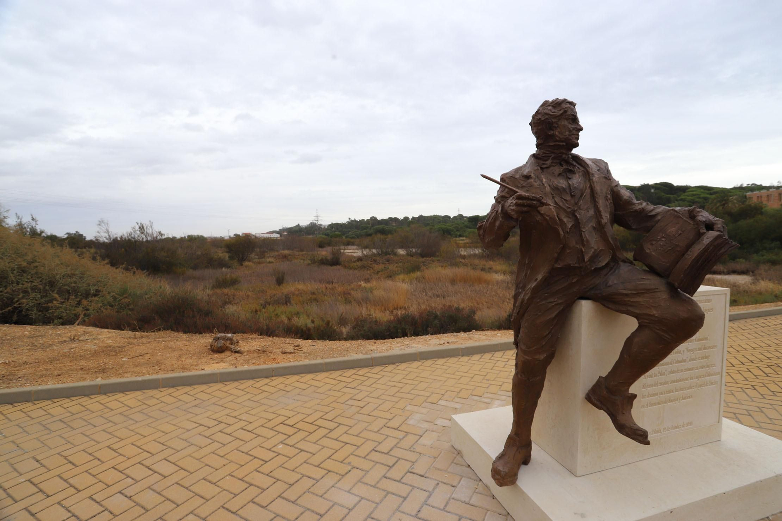 Escultura en homenaje a Washington Irving.