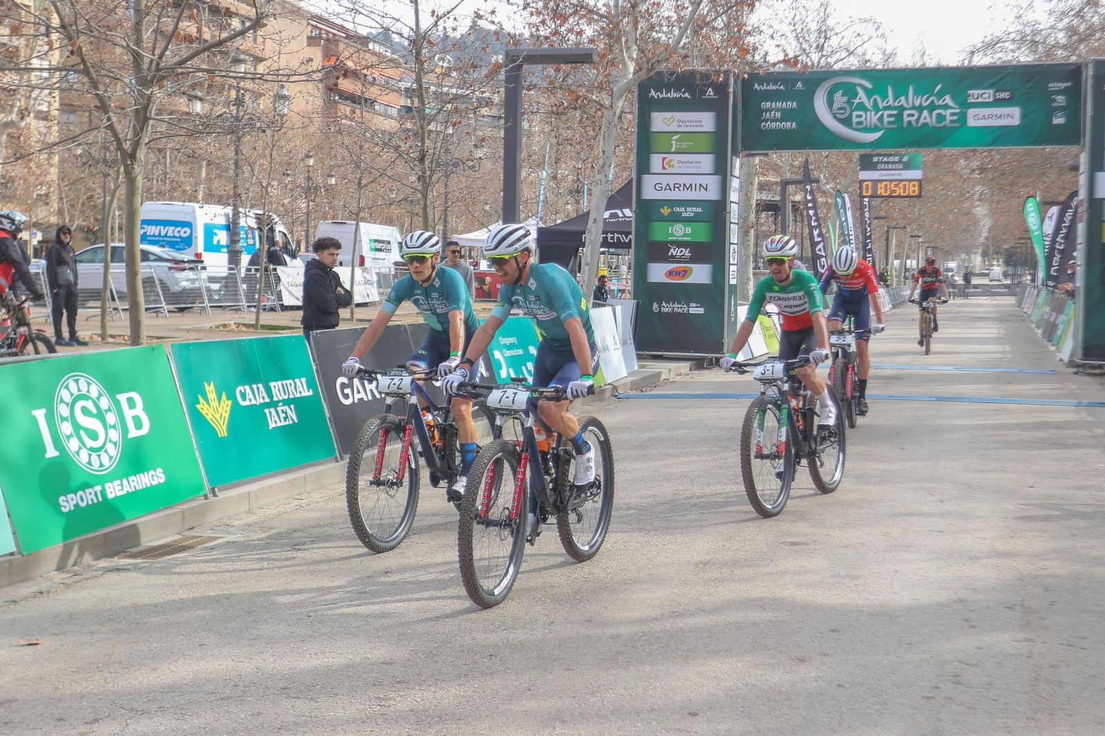 La llegada de los campeones.