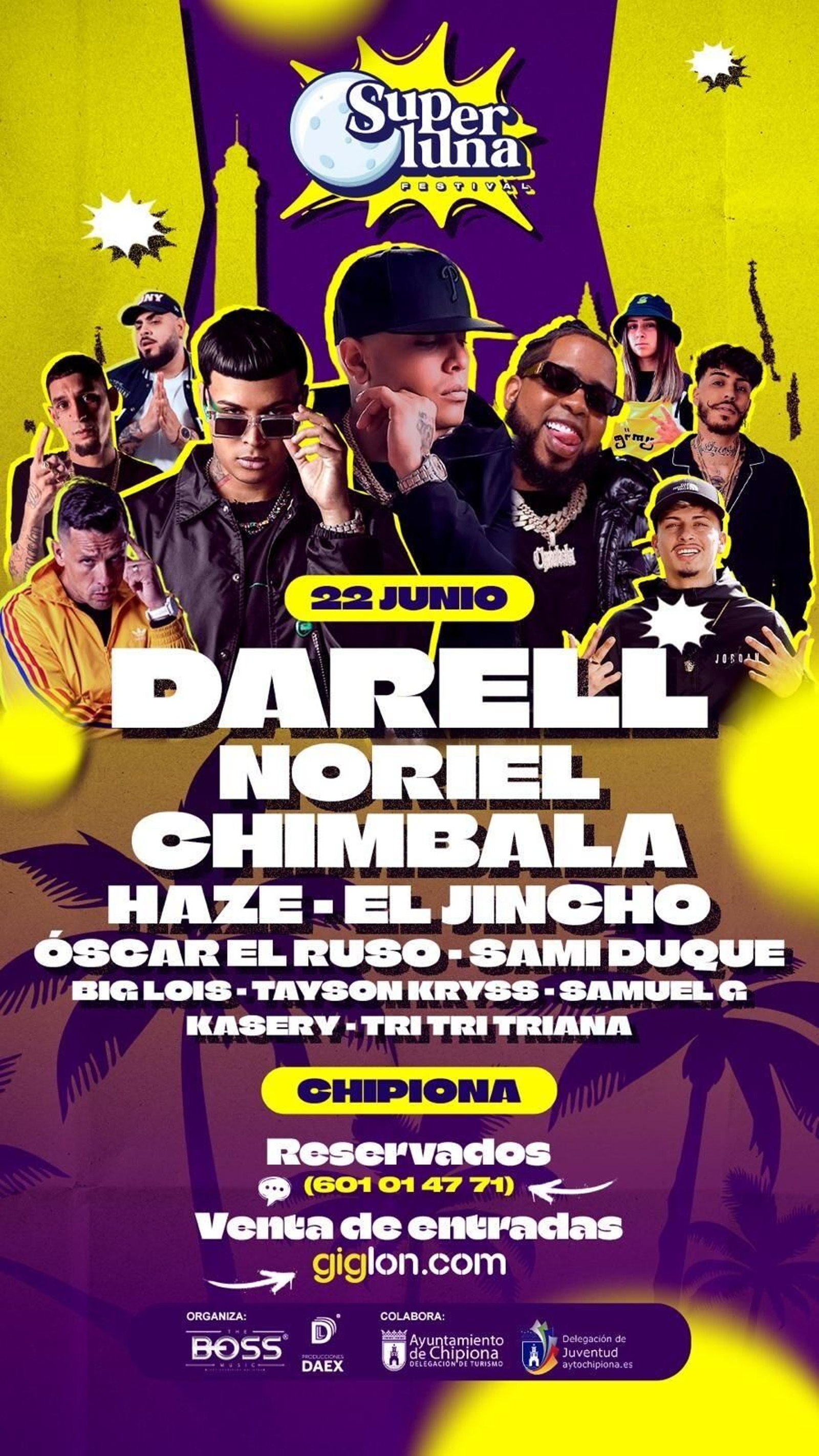 Cartel del Superluna Festival 2024, de Chipiona.