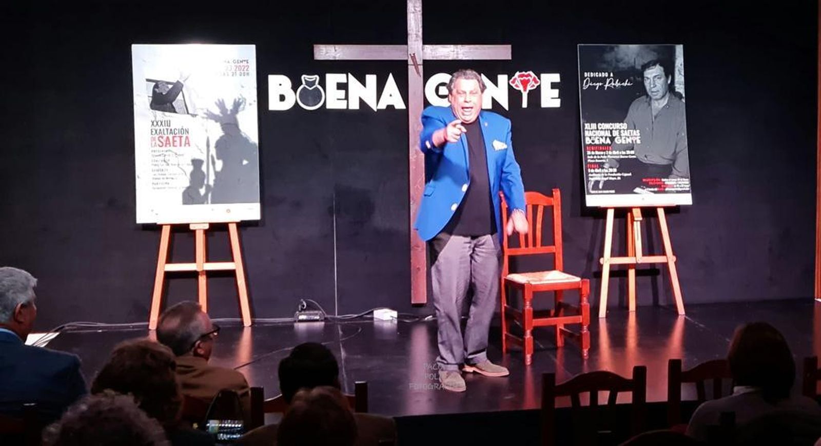 Un instante del Concurso Nacional de Saetas