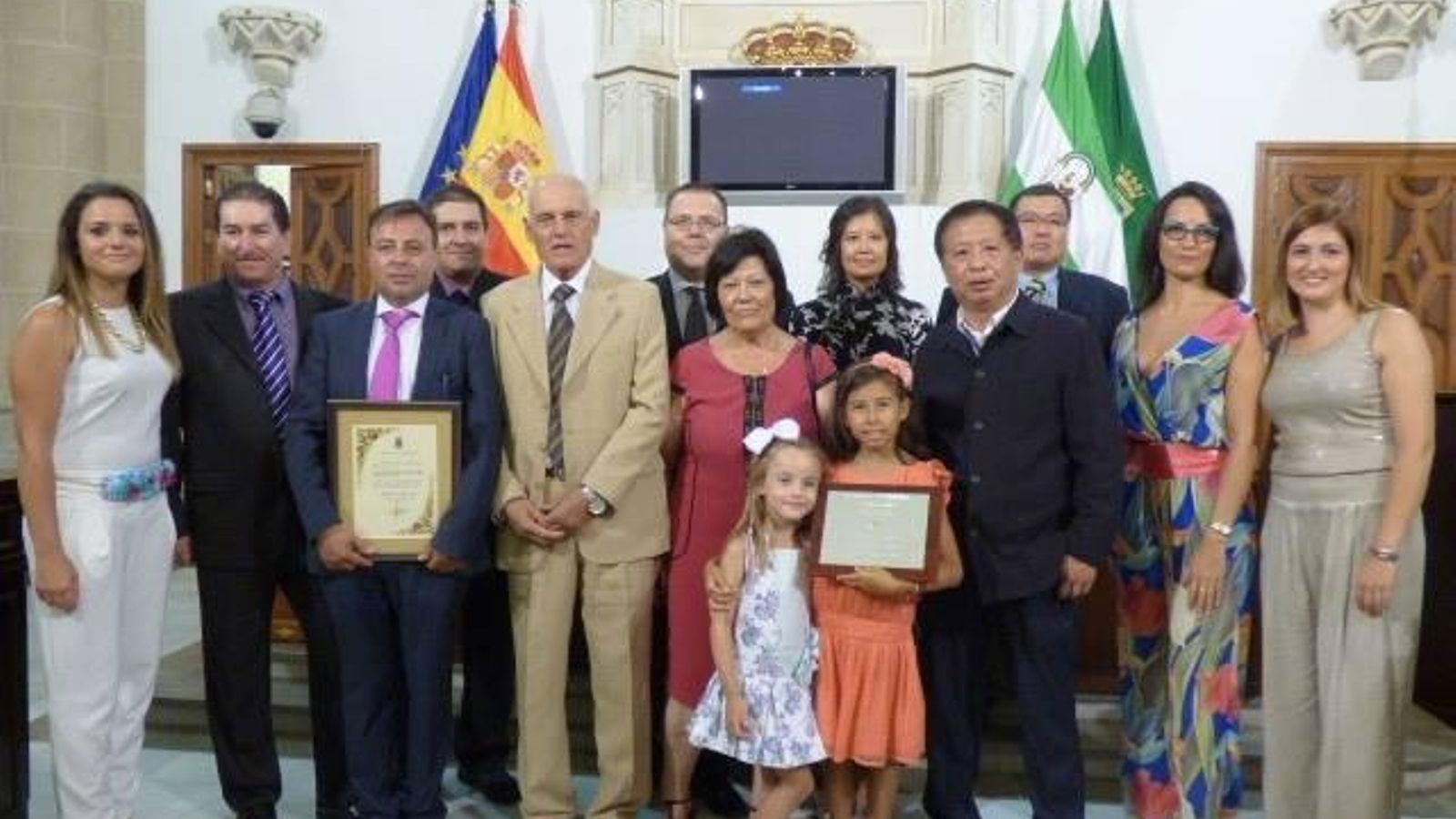 Recogida del premio 'Urta de Oro' en 2016.