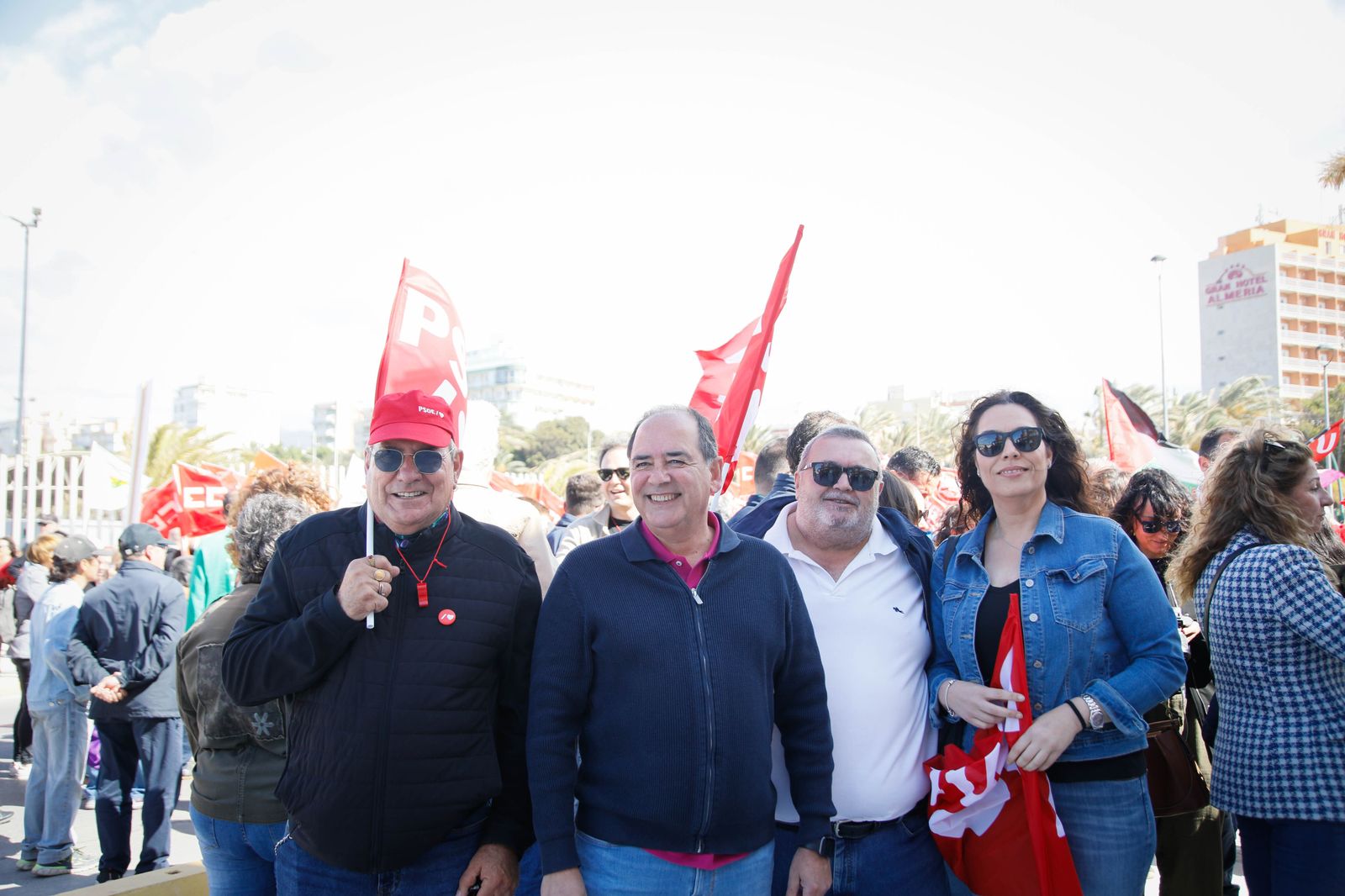 Las imágenes de la manifestación del Día del Trabajador en Almería