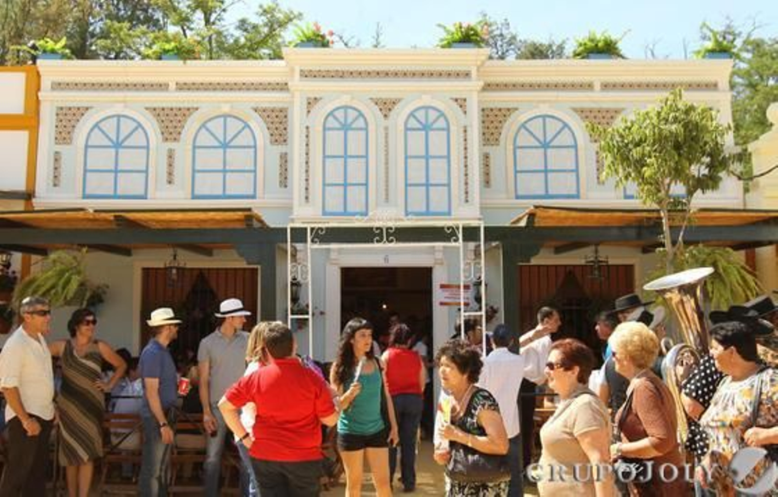 Sobre estas líneas se puede ver la caseta de ¡El Patio'.

Foto: Miguel Angel Gonzalez